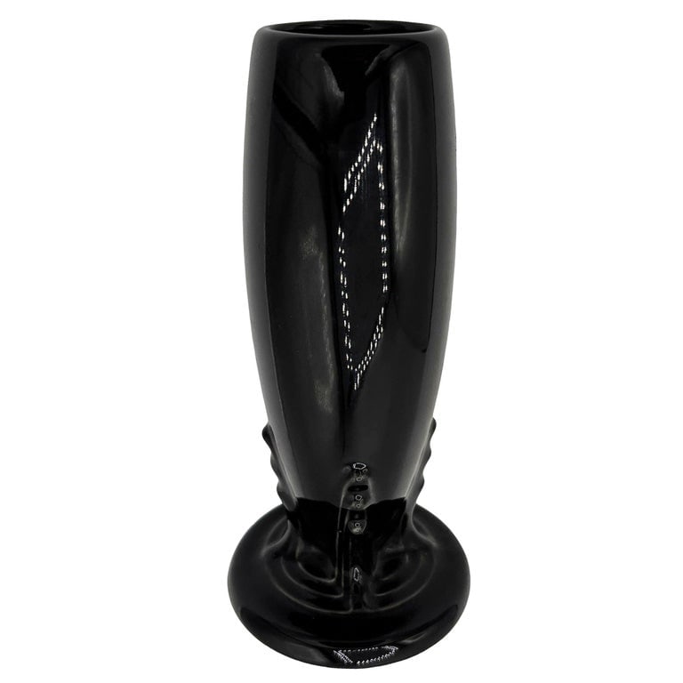 6"Tall Black Neo Art Deco Style Bud Vase by Fiesta Ware, 1986 - 5