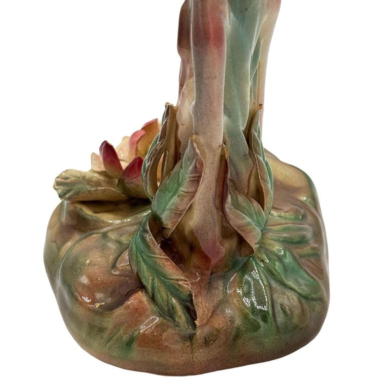 Mid-century Highly Detailed Pink Flamingo Ceramic Tabletop Sculpture Brad Keeler - 7