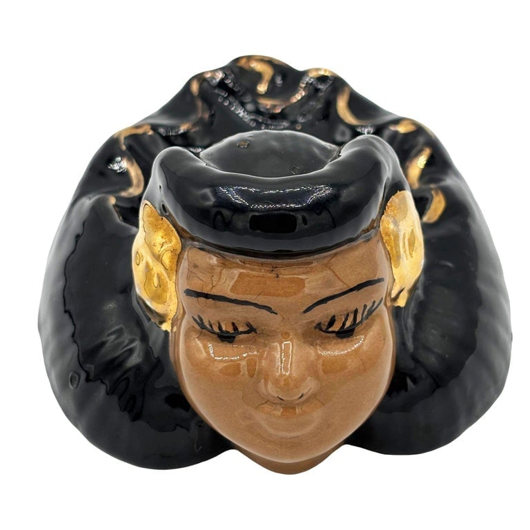 Mid-century Califoria Pottery Hula Girl Ashtray by Kaye of Hollywood - 8
