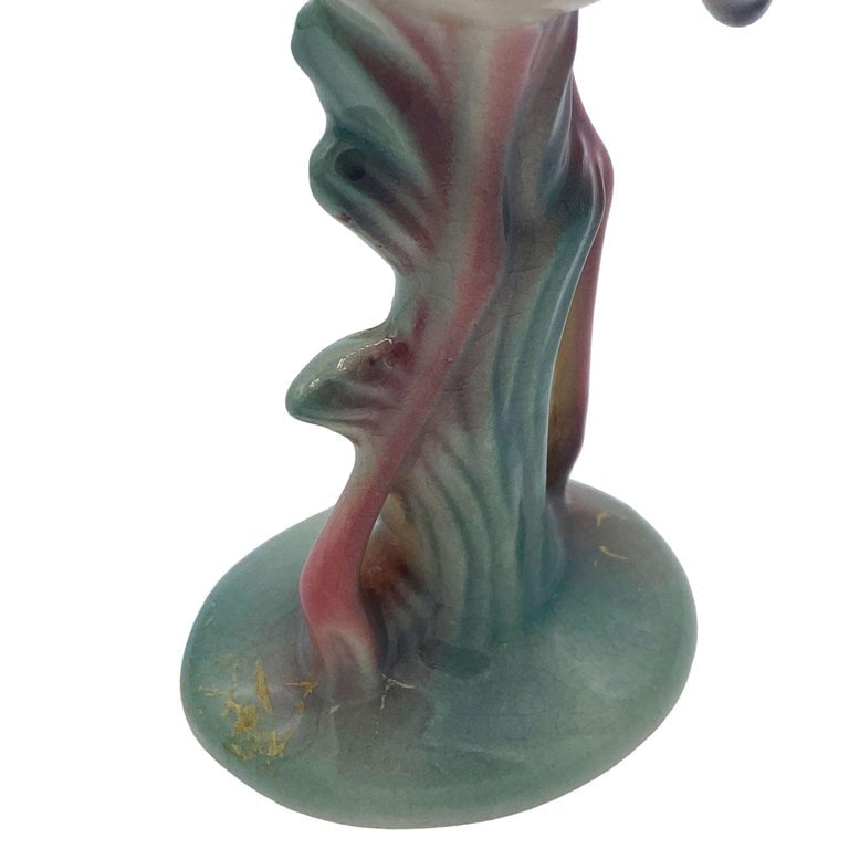 Mid-century Standing Tall Pink Flamingo Ceramic Tabletop Sculpture Brad Keeler - 5