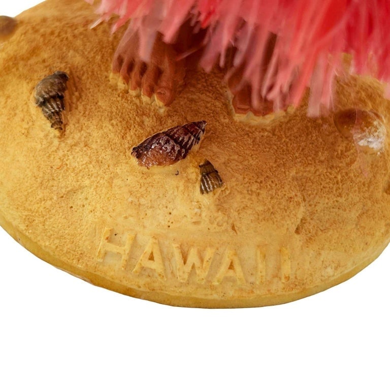 Ceramic Hawaii Hula Man Ukulele Player Bobble Doll - 4