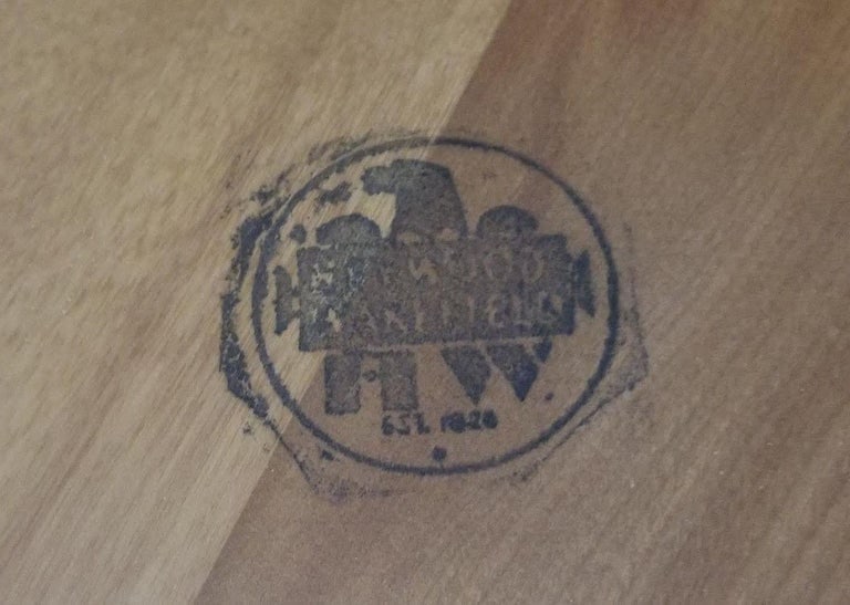 Restored MCM Maple and Faux Rattan "L" Shaped Corner Table by Heywood Wakefield - 5