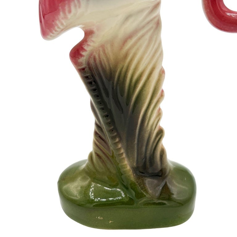 Mid-century California Pottery Ceramic On The Prowl Pink Flamingo Figurine - 7