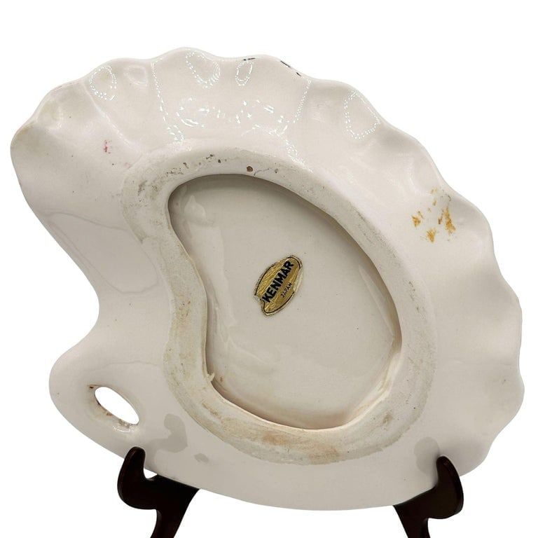 Rare 1940 Biomorphic Pink Flamingo Florida Ceramic Ashtray by Kenmar - 5