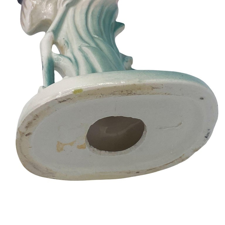Mid-century "Meeting in Florida" Matching Ceramic Pink Flamingo Statues, Pair - 17
