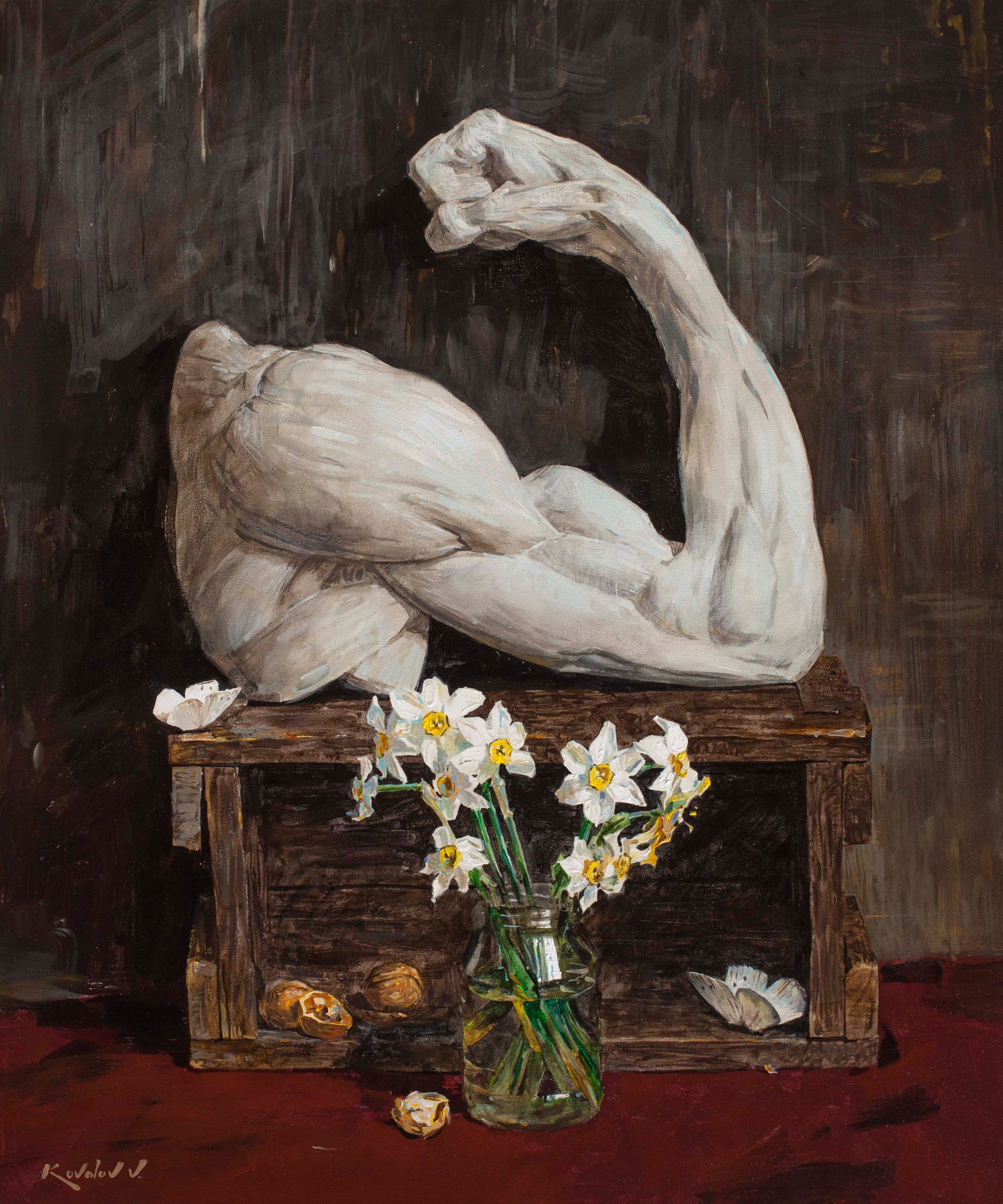 Oil painting Narcissism Ukrainian Artist: Title: Oil painting Narcissism Ukrainian Artist Description: 38KV Painter: Kovaliov V. S?ze: 90x75 cm/35.4x29.5 inches Components: oil, canvas Original painting from our collection ERA: 2018 Short inf