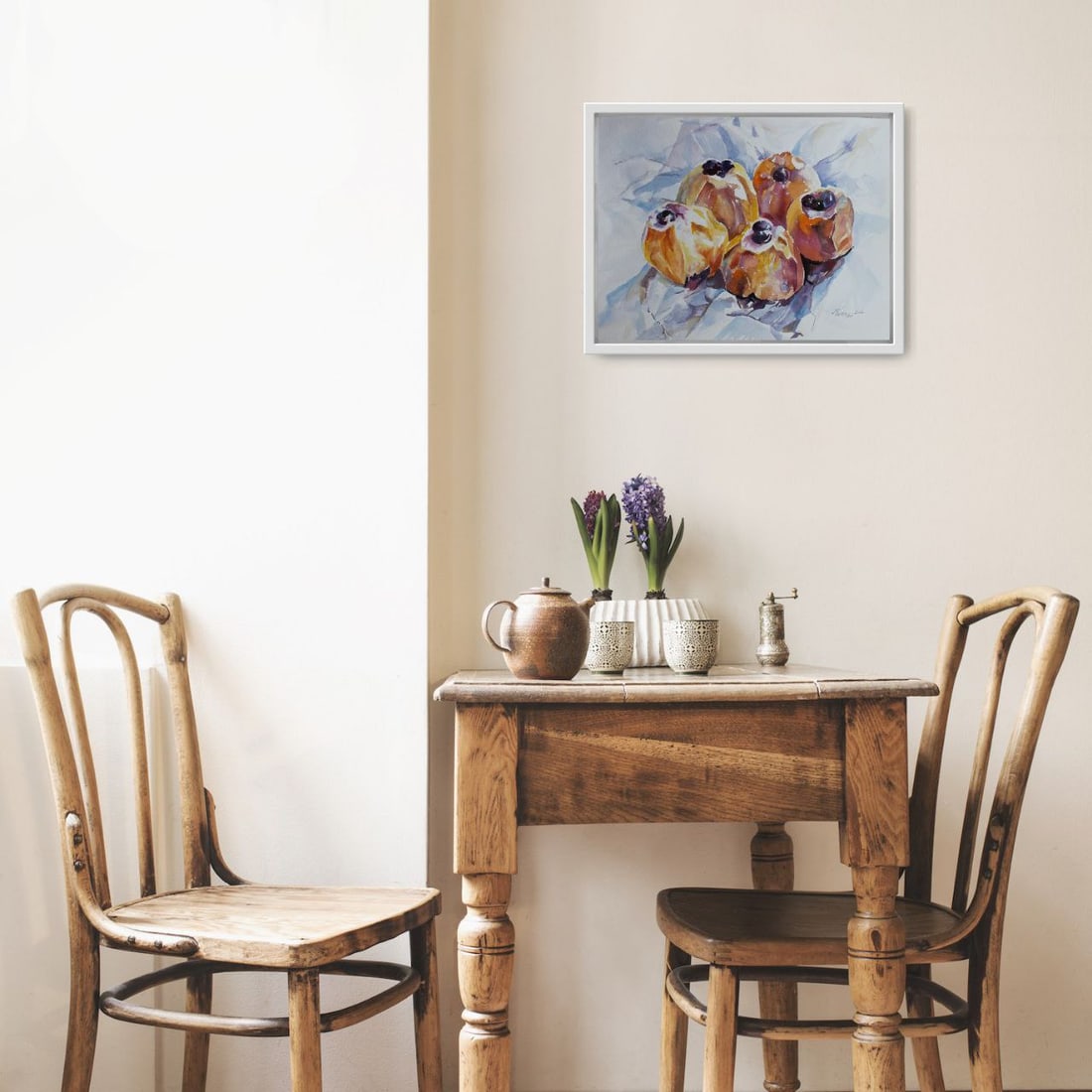 Watercolor painting Still life with peaches Maria Voloschak - 11