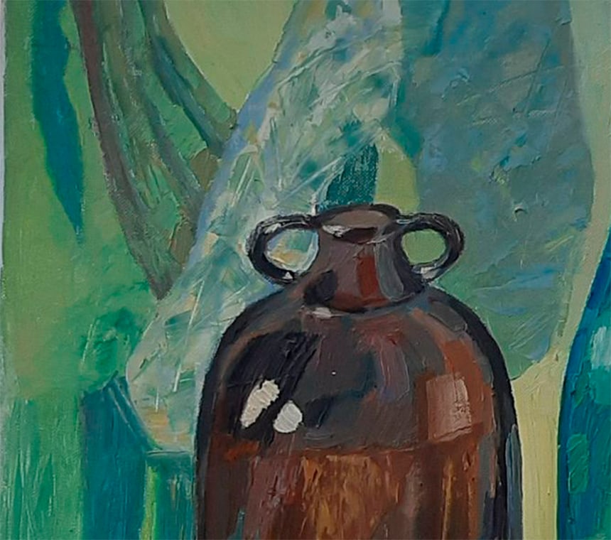 Abstract Oil painting Blue still life Tetyana Shulyak - 9