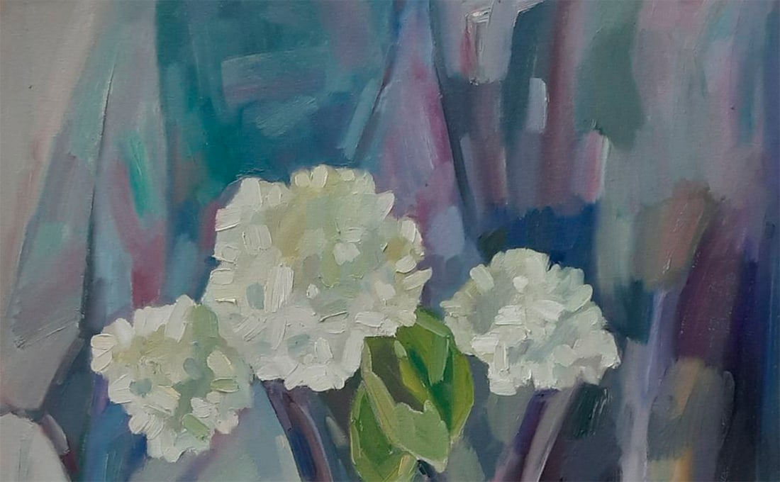 Abstract Oil painting Hortensia Tetyana Shulyak - 6