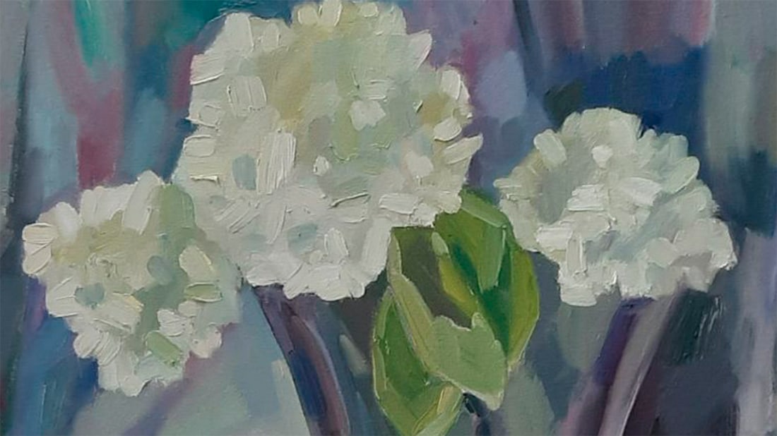 Abstract Oil painting Hortensia Tetyana Shulyak - 8