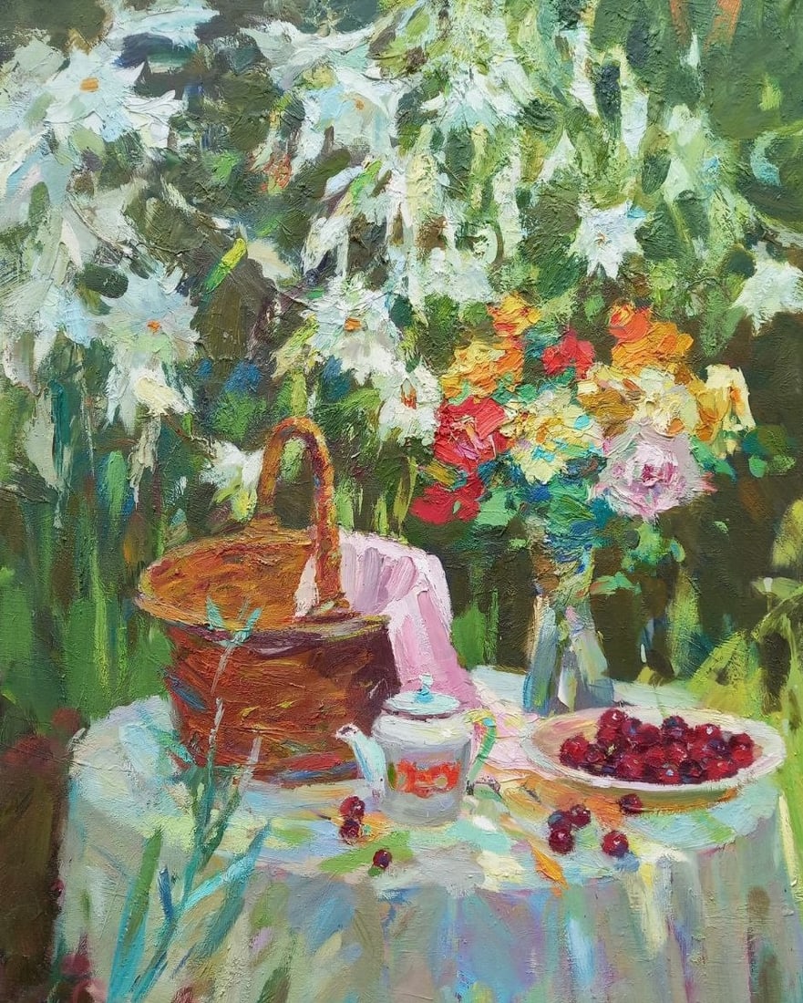 Oil painting Summer bouquet Alex Ditriev: Title: Oil painting Summer bouquet Alex Ditriev Description: 16AD Painter: Alex Ditriev S?ze: 60x85 cm/23.6x33.4 inches Components: oil, canvas Original painting from our collection ERA: 2019 Short