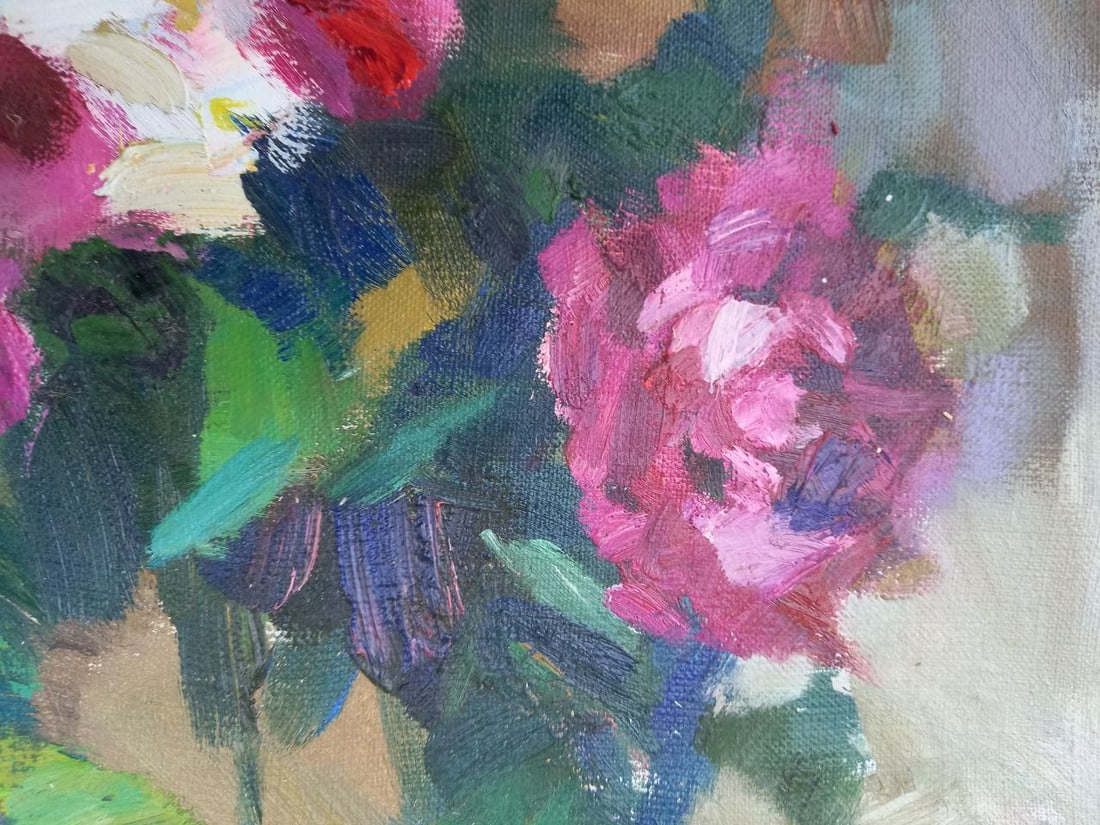 Oil painting Peonies Alex Ditriev - 5