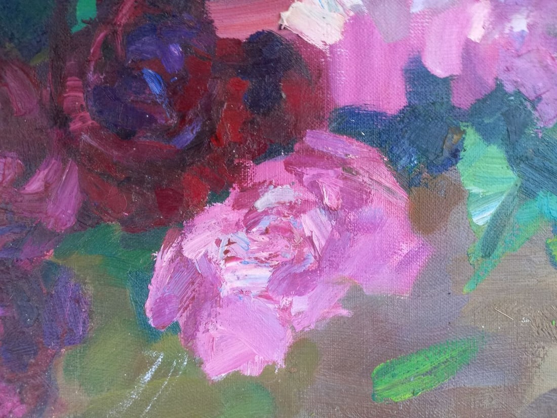 Oil painting Peonies Alex Ditriev - 6