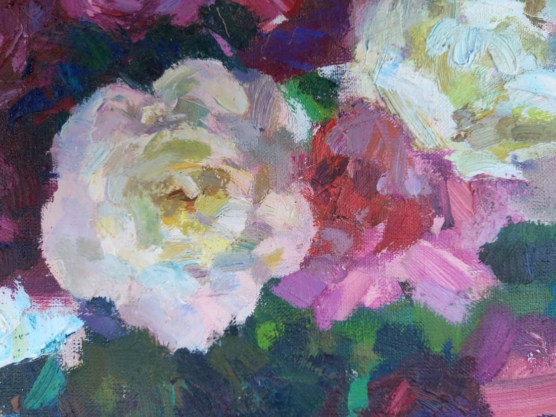 Oil painting Peonies Alex Ditriev - 8