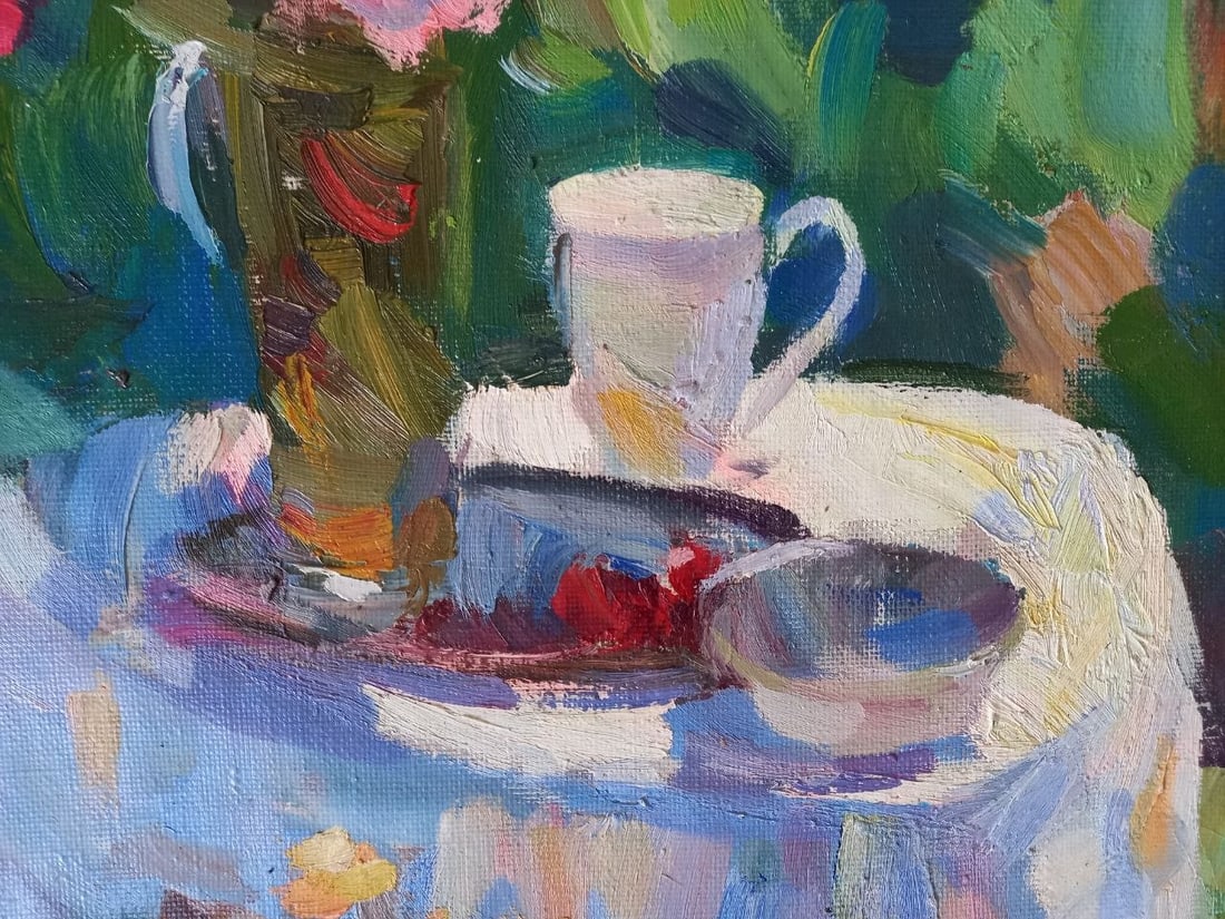 Oil painting Summer in the garden Alex Ditriev - 7