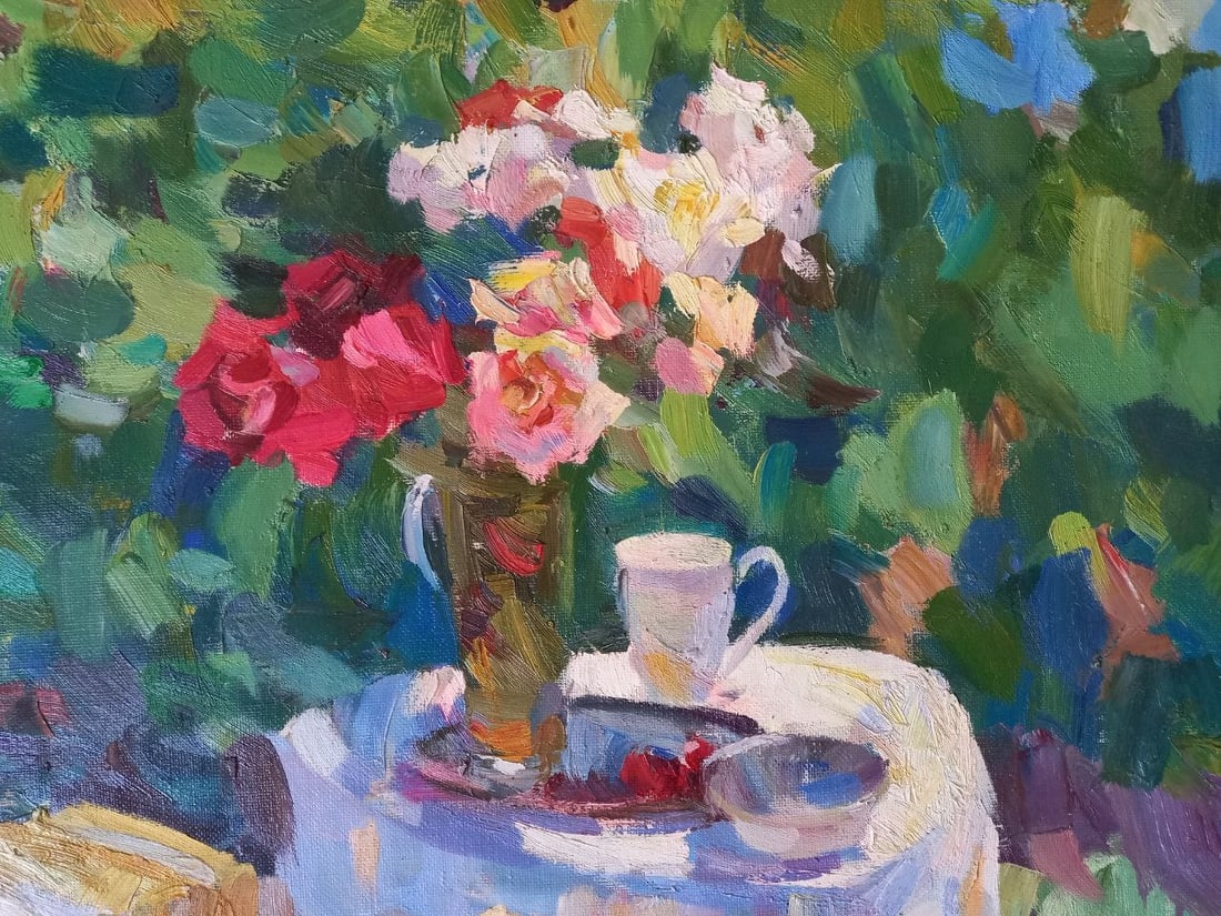 Oil painting Summer in the garden Alex Ditriev - 8