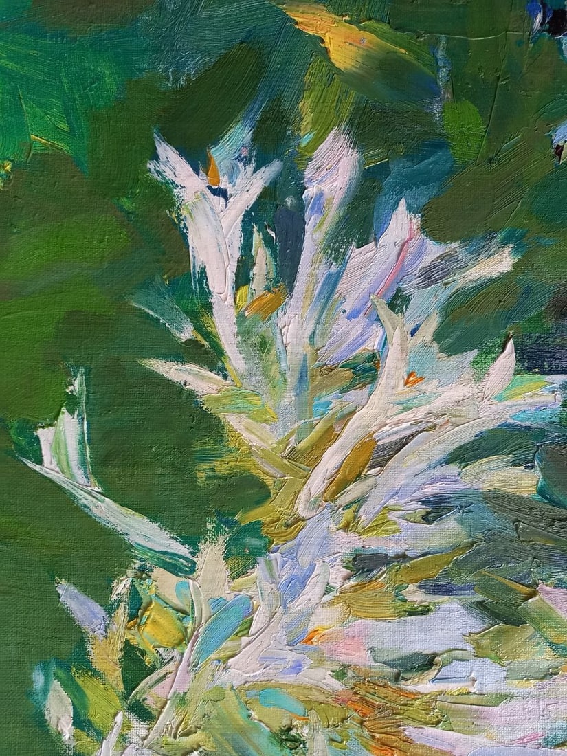 Oil painting Watermelon and lilies Alex Ditriev - 2