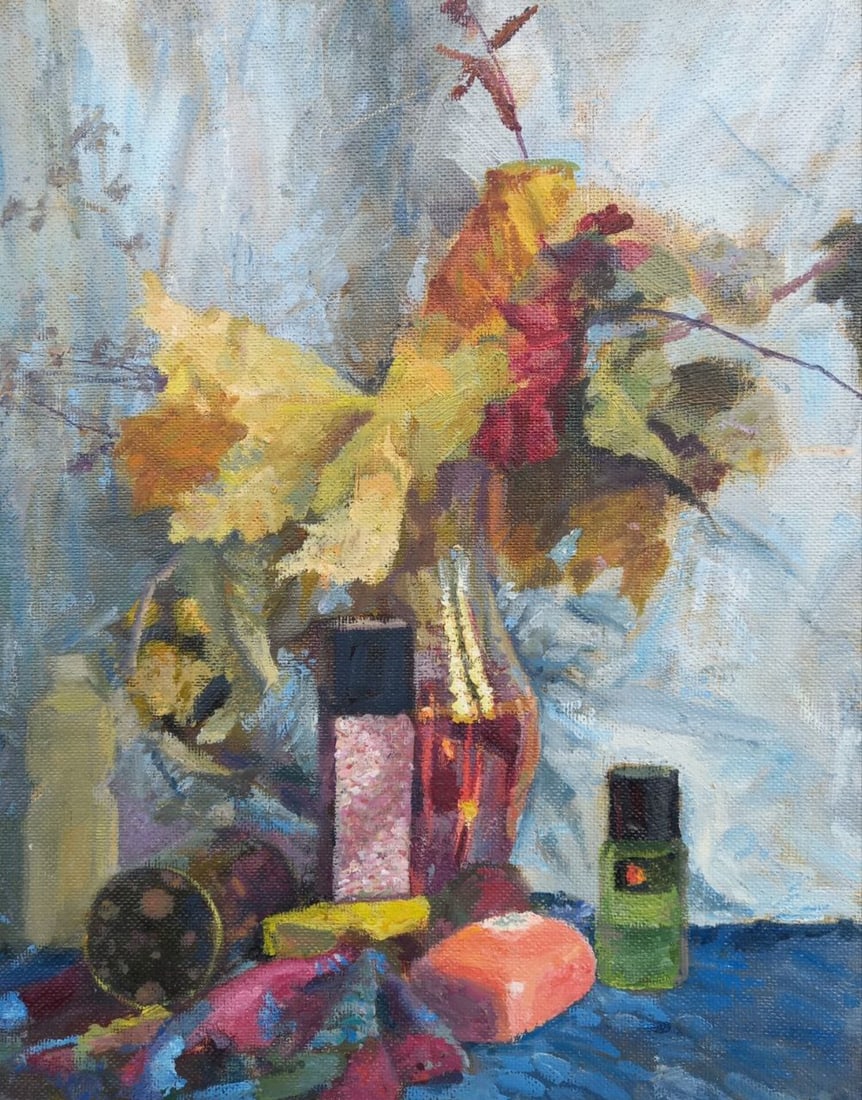 Oil painting Still life Alex Ditriev: Title: Oil painting Still life Alex Ditriev Description: 601AD Painter: Alex Ditriev S?ze:50x40 cm/ 19.68x15.75 inches Components: oil, cardboard Original painting from our collection ERA: Short infor
