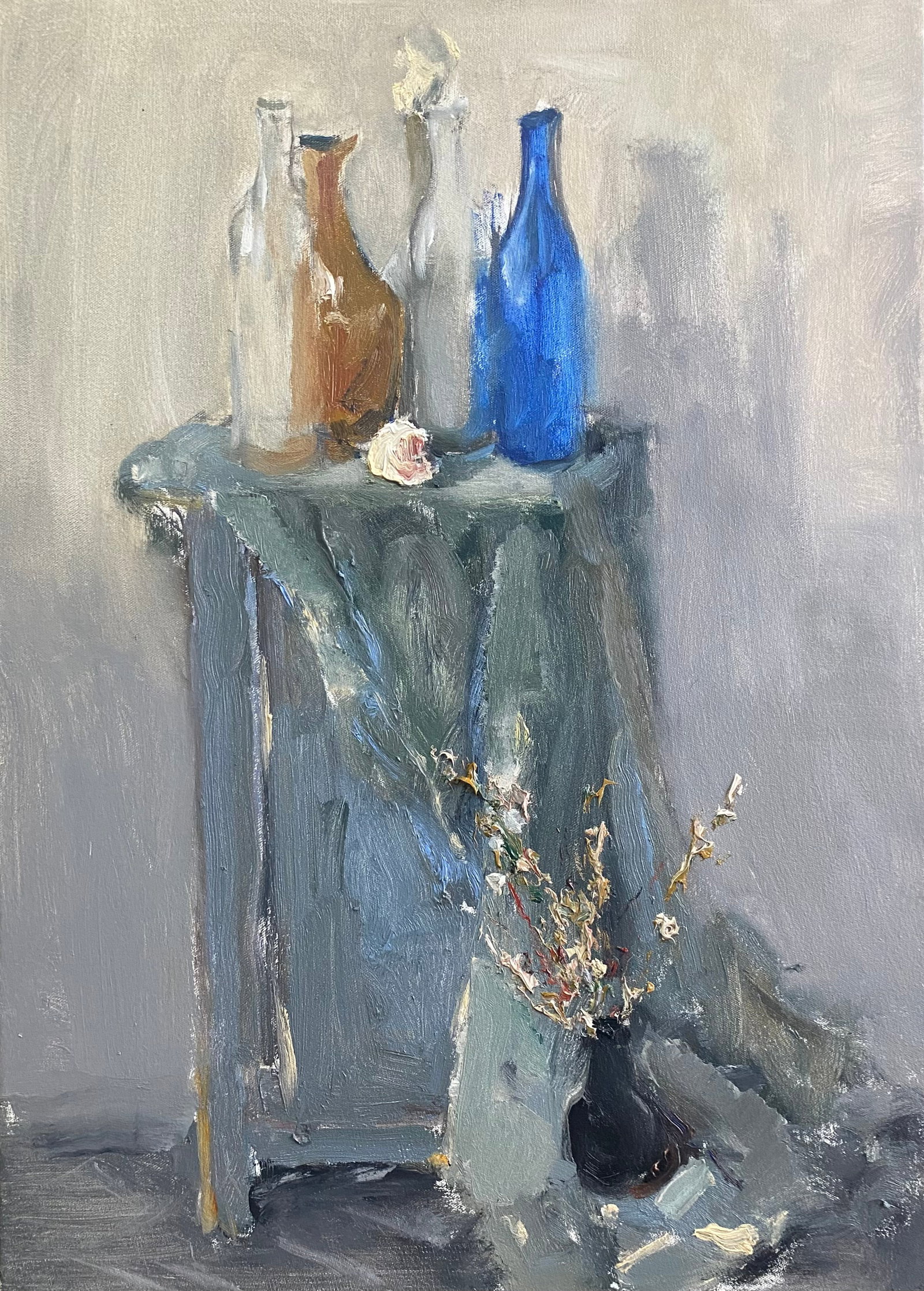 Oil painting Still life Yulia D.: Title: Oil painting Still life Yulia D. Description: 36YD Painter: Yulia D. S?ze: 70x50 cm/27.55x19.68 inches Components: oil, canvas Original painting from our collection ERA: 2024 Short