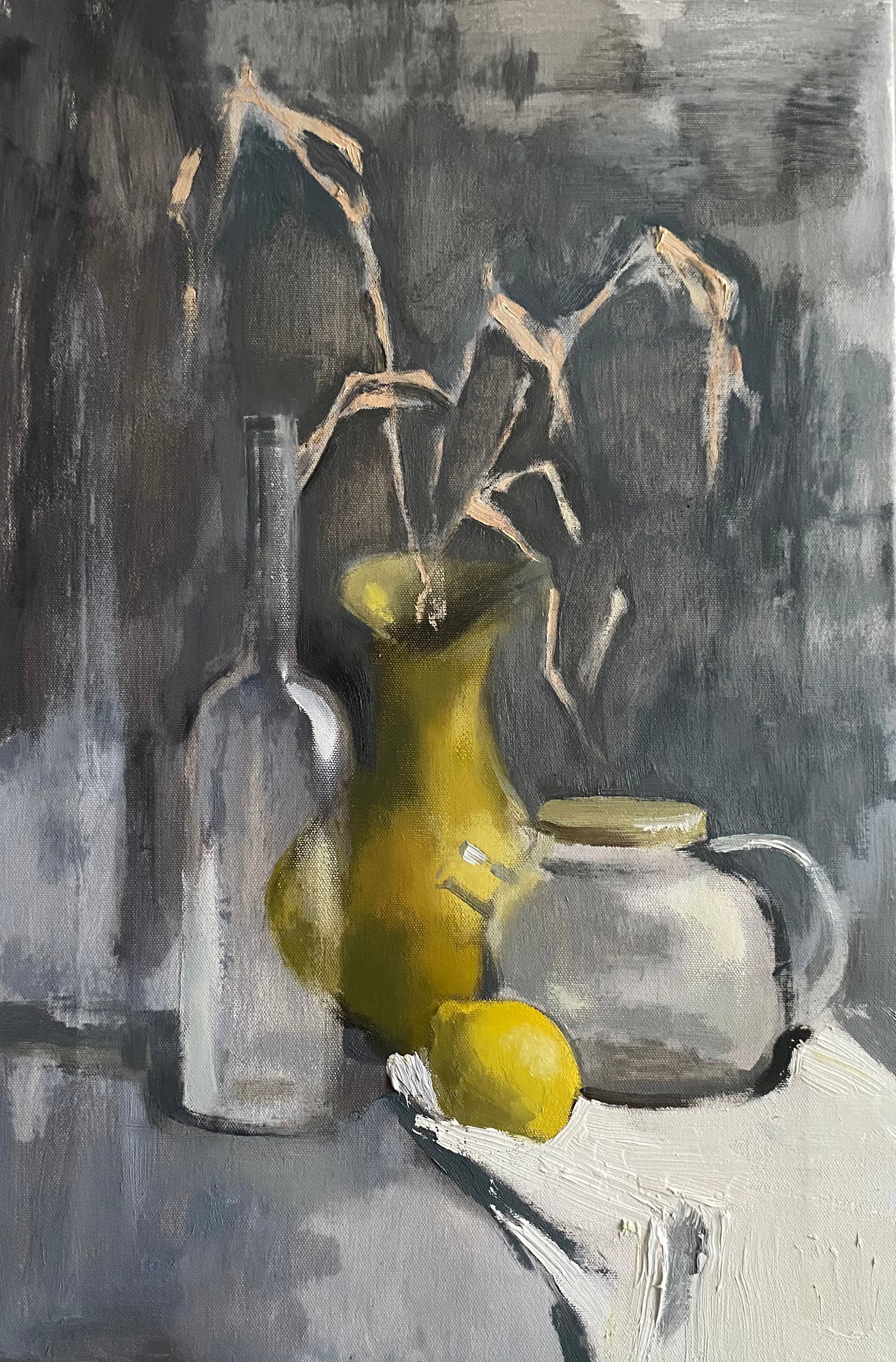 Oil painting Still life Yulia D.: Title: Oil painting Still life Yulia D. Description: 41YD Painter: Yulia D. S?ze: 60x40 cm/23.62x15.74 inches Components: oil, canvas Original painting from our collection ERA: 2025 Short information: