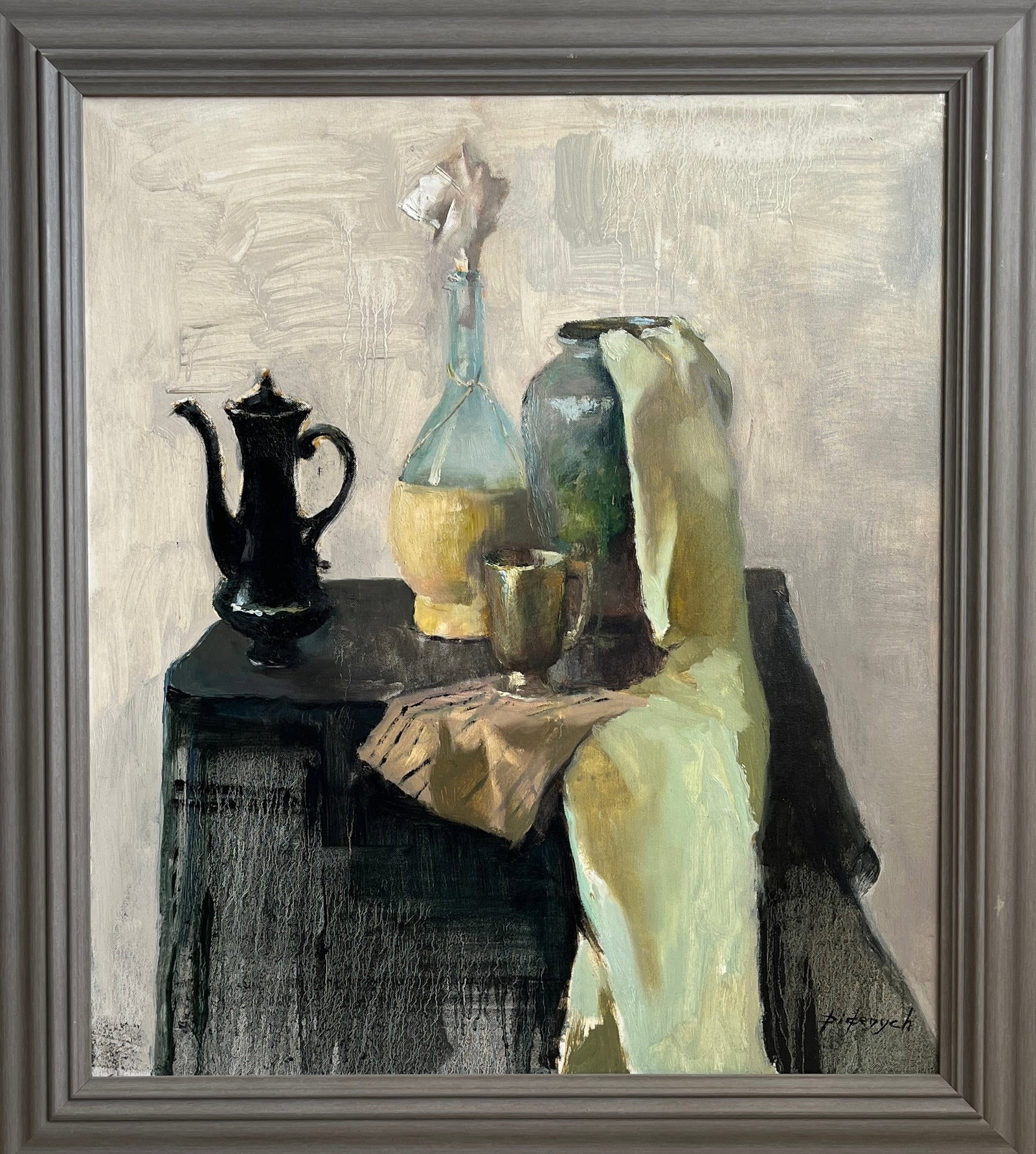 Oil still life Vermeer Yulia D.: Title: Oil still life Vermeer Yulia D. Description: 55YD Painter: Yulia D. S?ze: 80x70 cm/31.49x27.55 inches Components: oil, canvas Original painting from our collection ERA: 2026 Short information: 