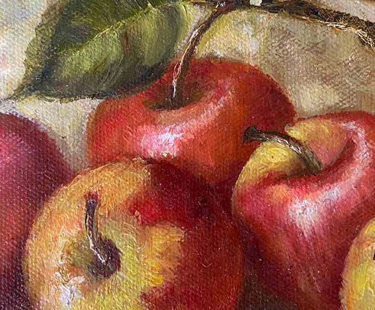 Oil painting apple brothers Maria Mitrick - 8