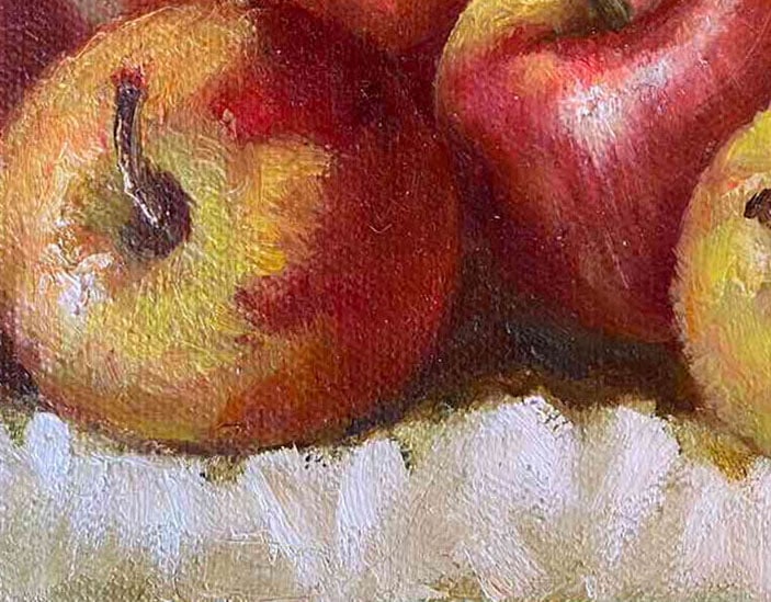 Oil painting apple brothers Maria Mitrick - 9