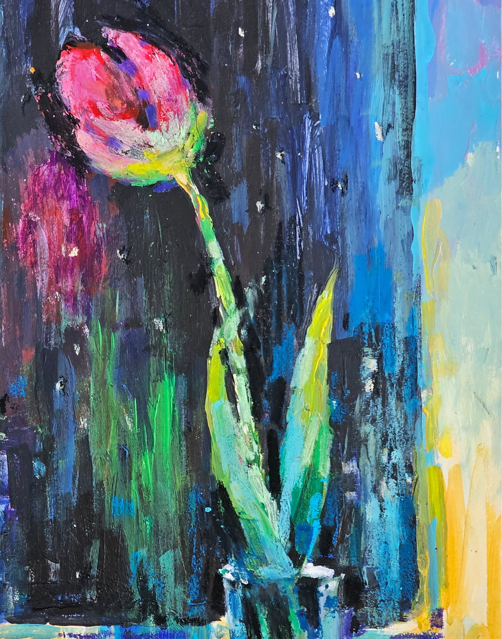 Acrylic painting Tulip Vyacheslav Petrovich Babac - 9