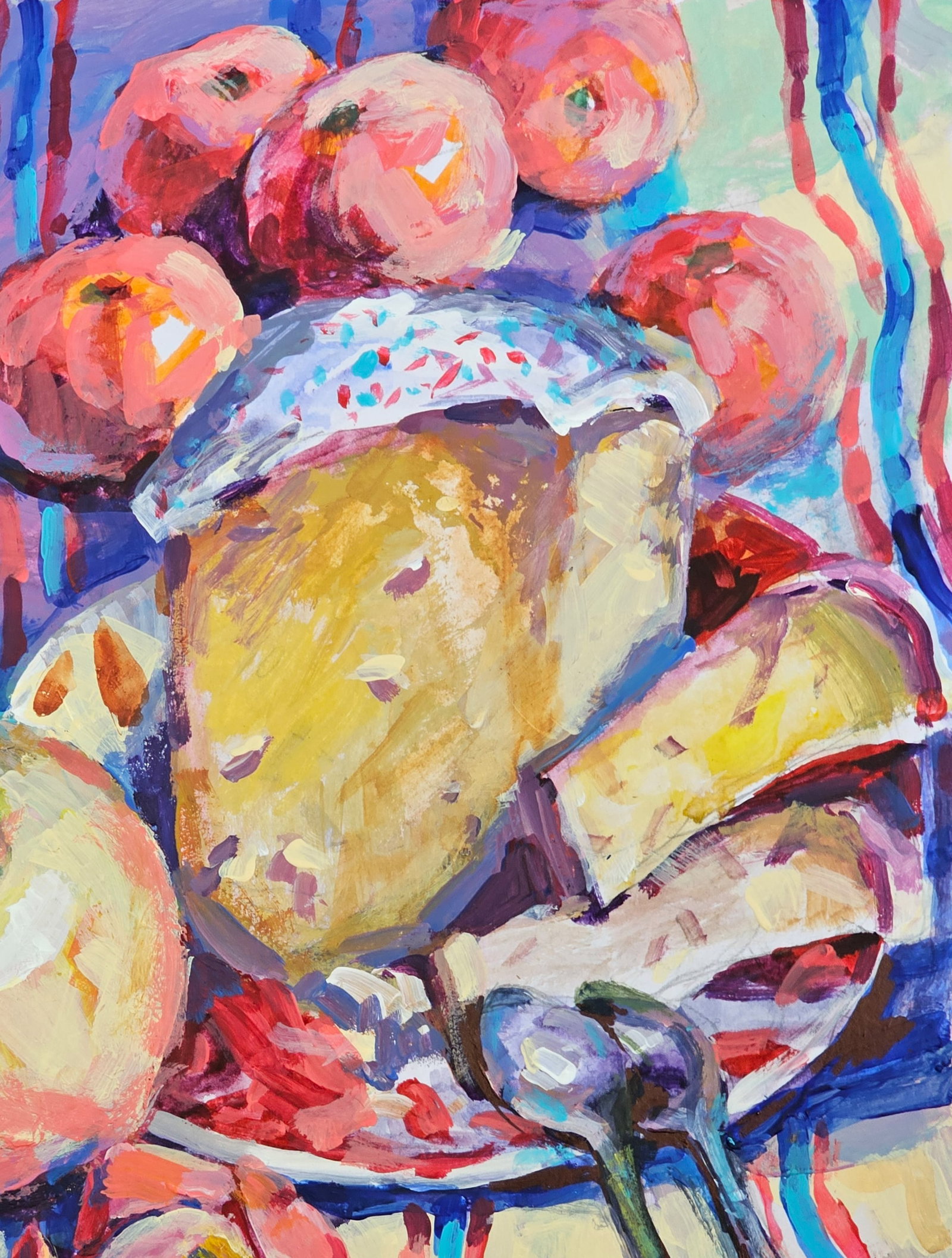 Acrylic painting Easter still life Vyacheslav Petrovich Babac - 4