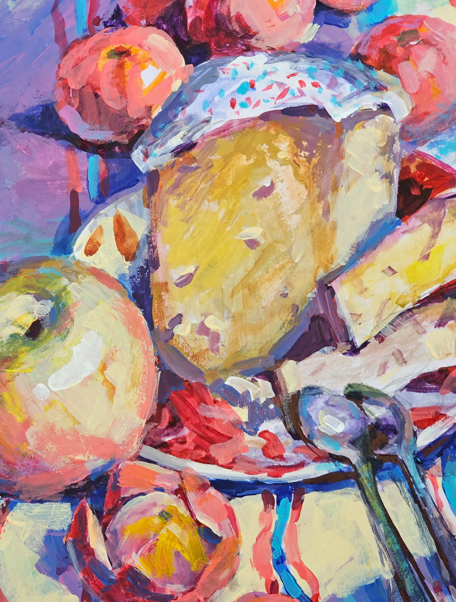 Acrylic painting Easter still life Vyacheslav Petrovich Babac - 7