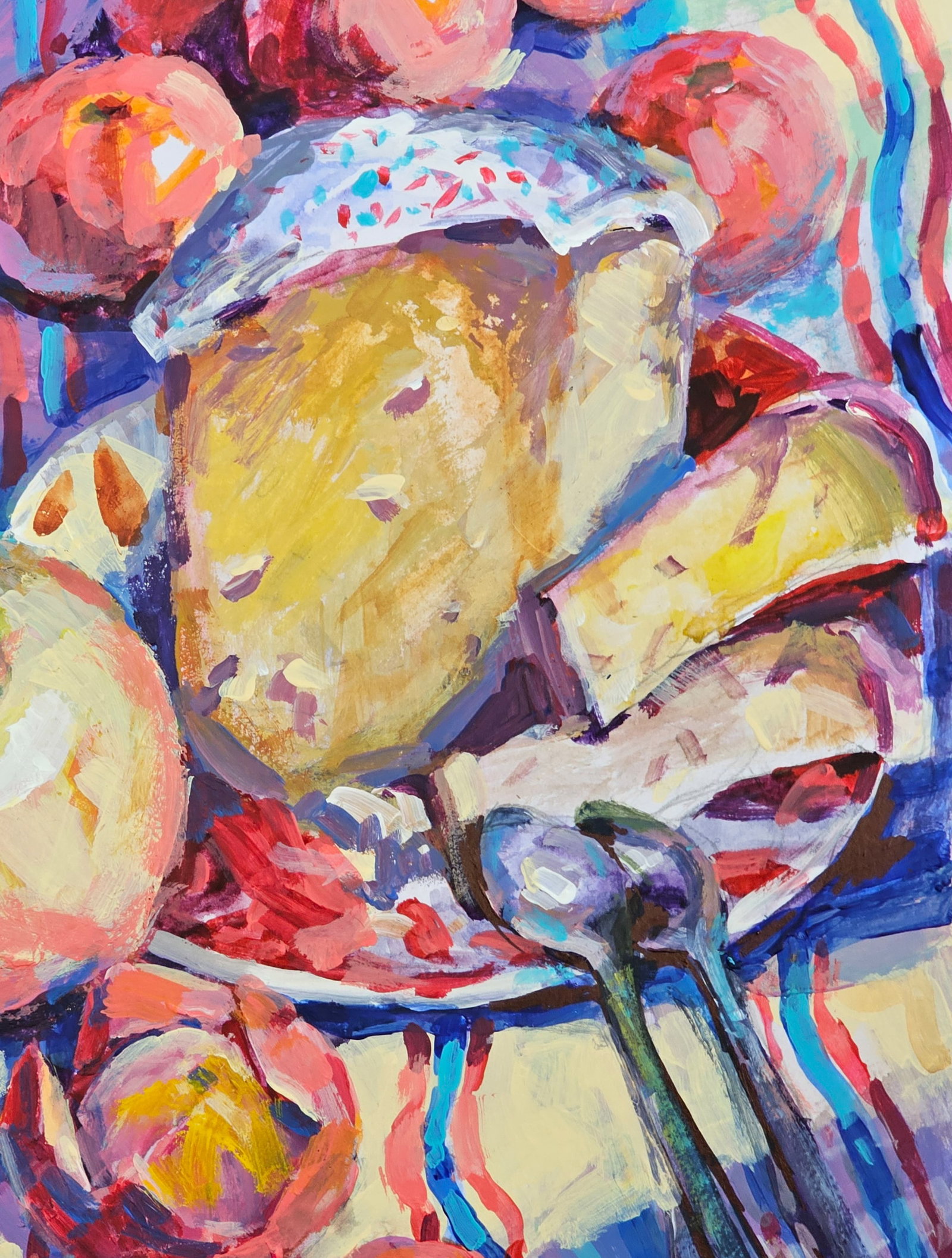 Acrylic painting Easter still life Vyacheslav Petrovich Babac - 9