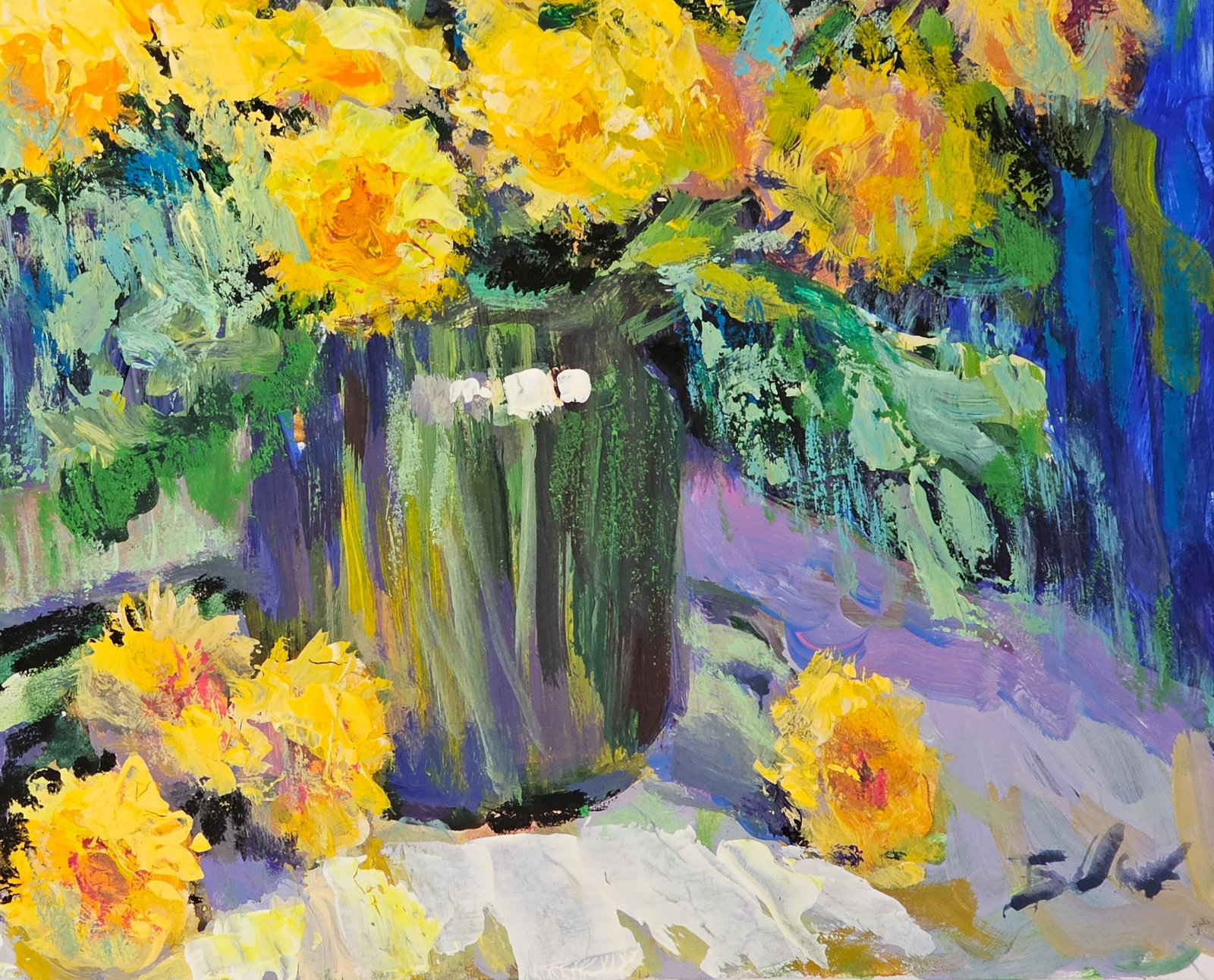 Oil painting Dandelions Vyacheslav Petrovich Babac - 6