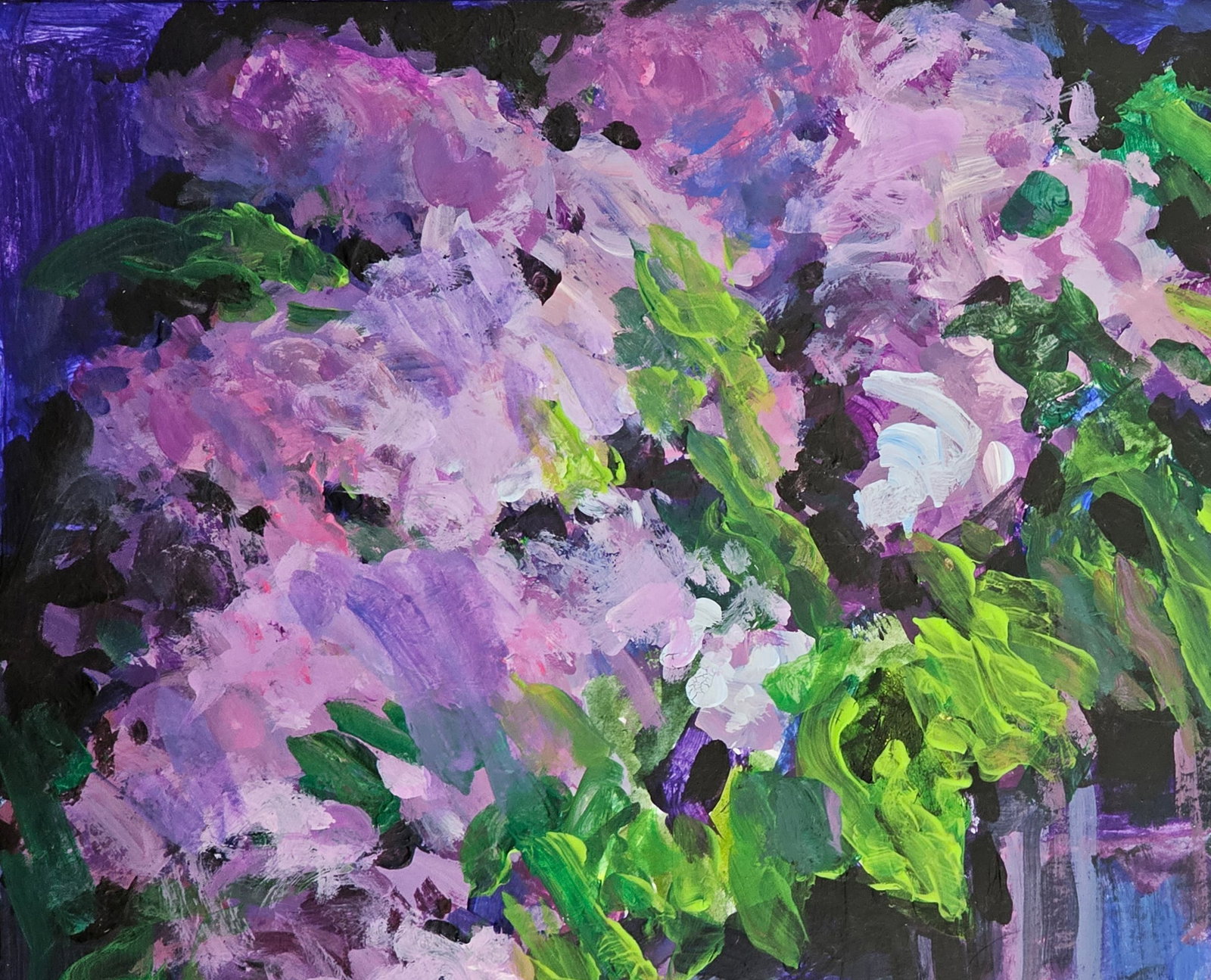Acrylic painting Lilac Vyacheslav Petrovich Babac - 3