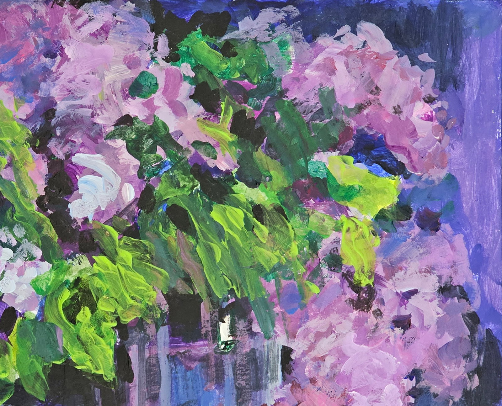 Acrylic painting Lilac Vyacheslav Petrovich Babac - 4