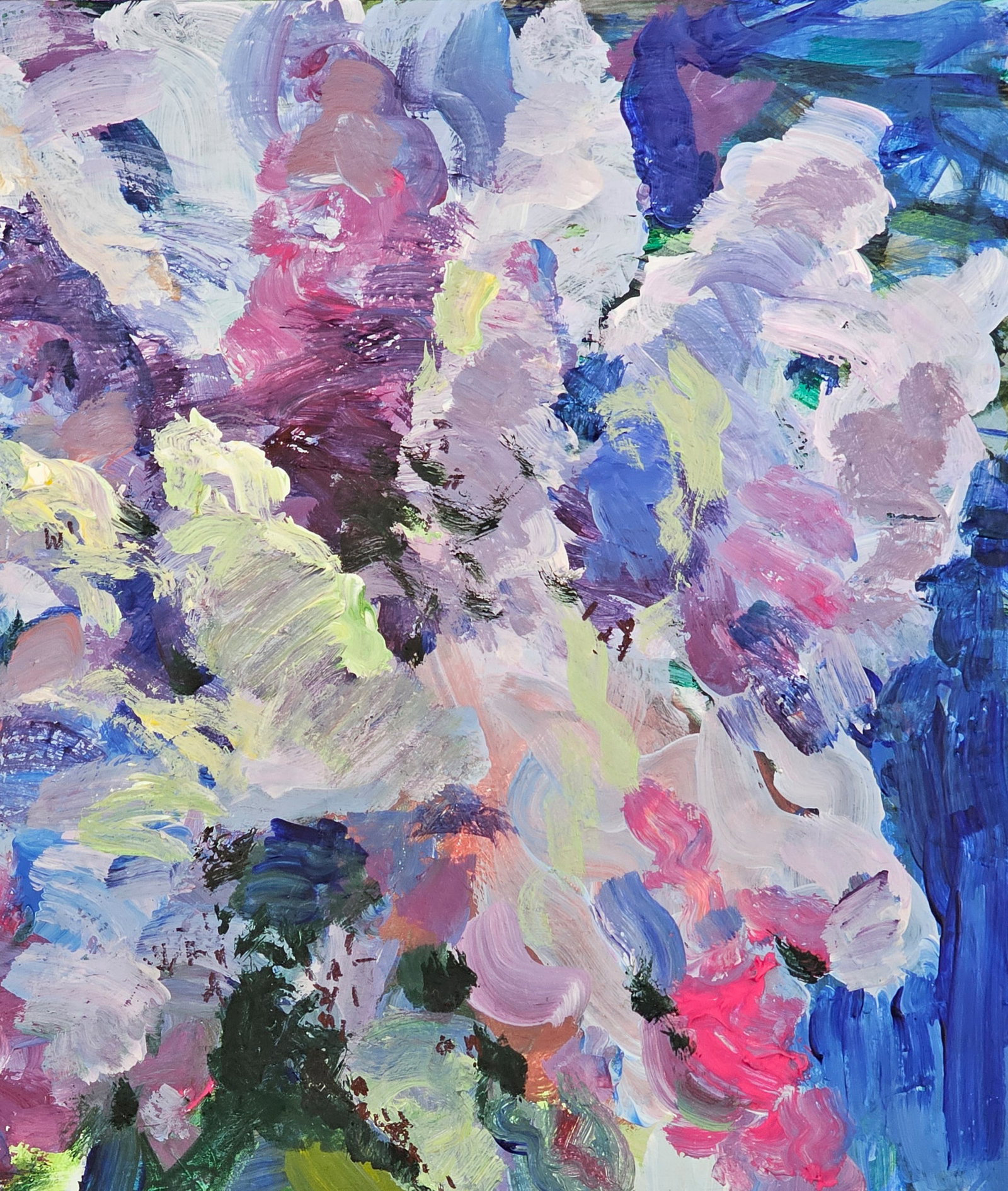 Acrylic painting a bouquet of lilacs Vyacheslav Petrovich Babac - 4