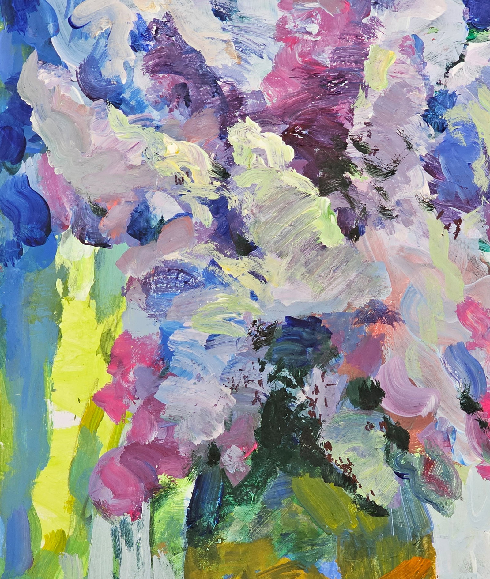 Acrylic painting a bouquet of lilacs Vyacheslav Petrovich Babac - 8