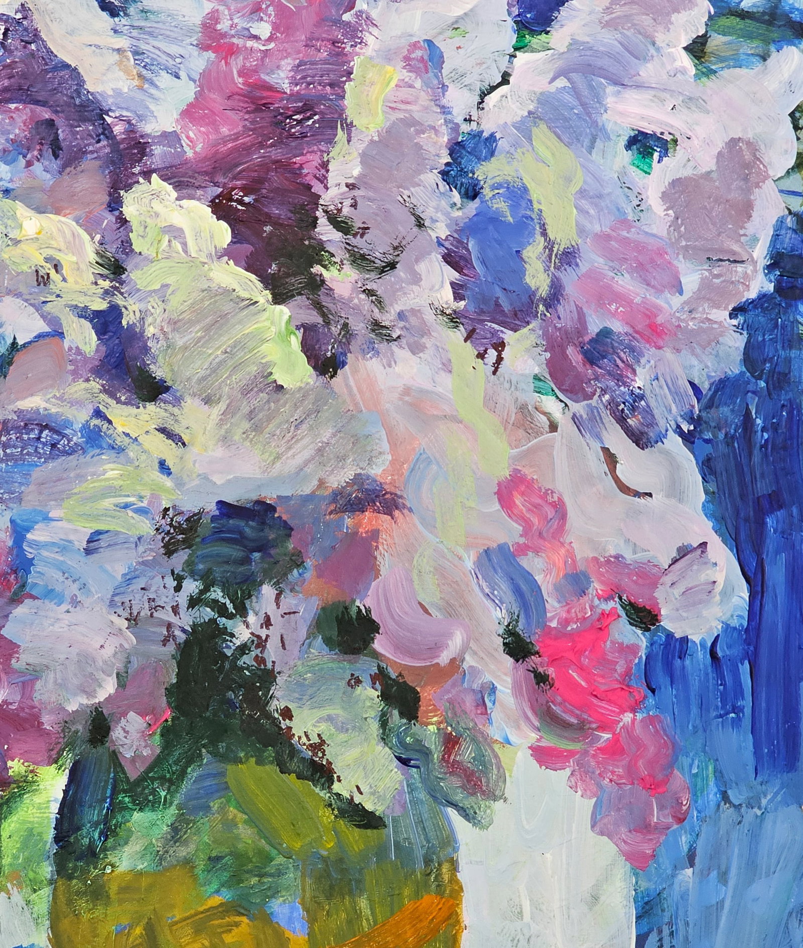 Acrylic painting a bouquet of lilacs Vyacheslav Petrovich Babac - 9