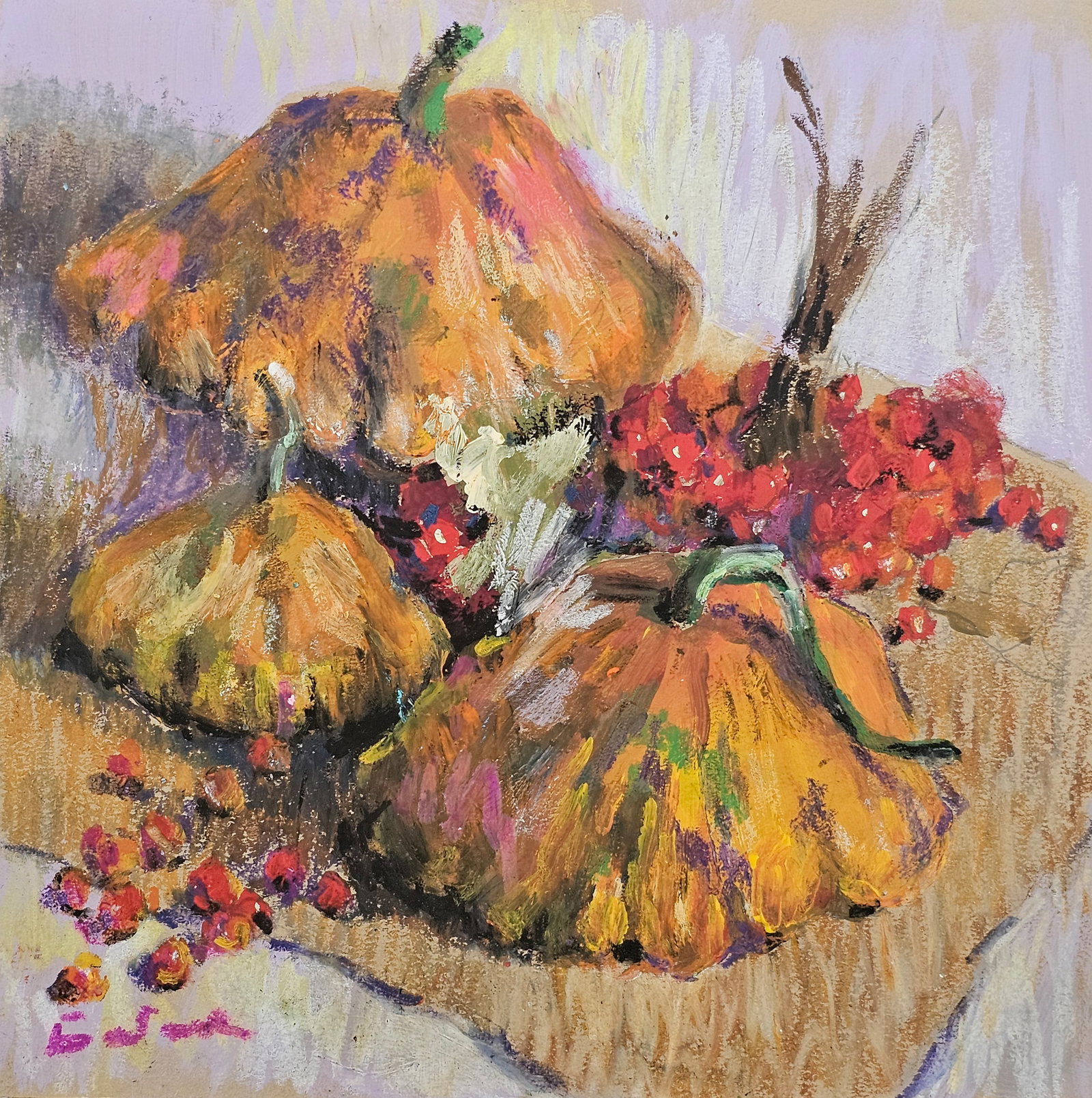 Acrylic painting Frankiv pattypan squash Vyacheslav Petrovich Babac: Title: Acrylic painting Frankiv pattypan squash Vyacheslav Petrovich Babac Description: 217BA Painter: Vyacheslav Petrovick Babac S?ze: 25x25 cm/ 9.84x9.84 inches Component: Acrylic, pastel,