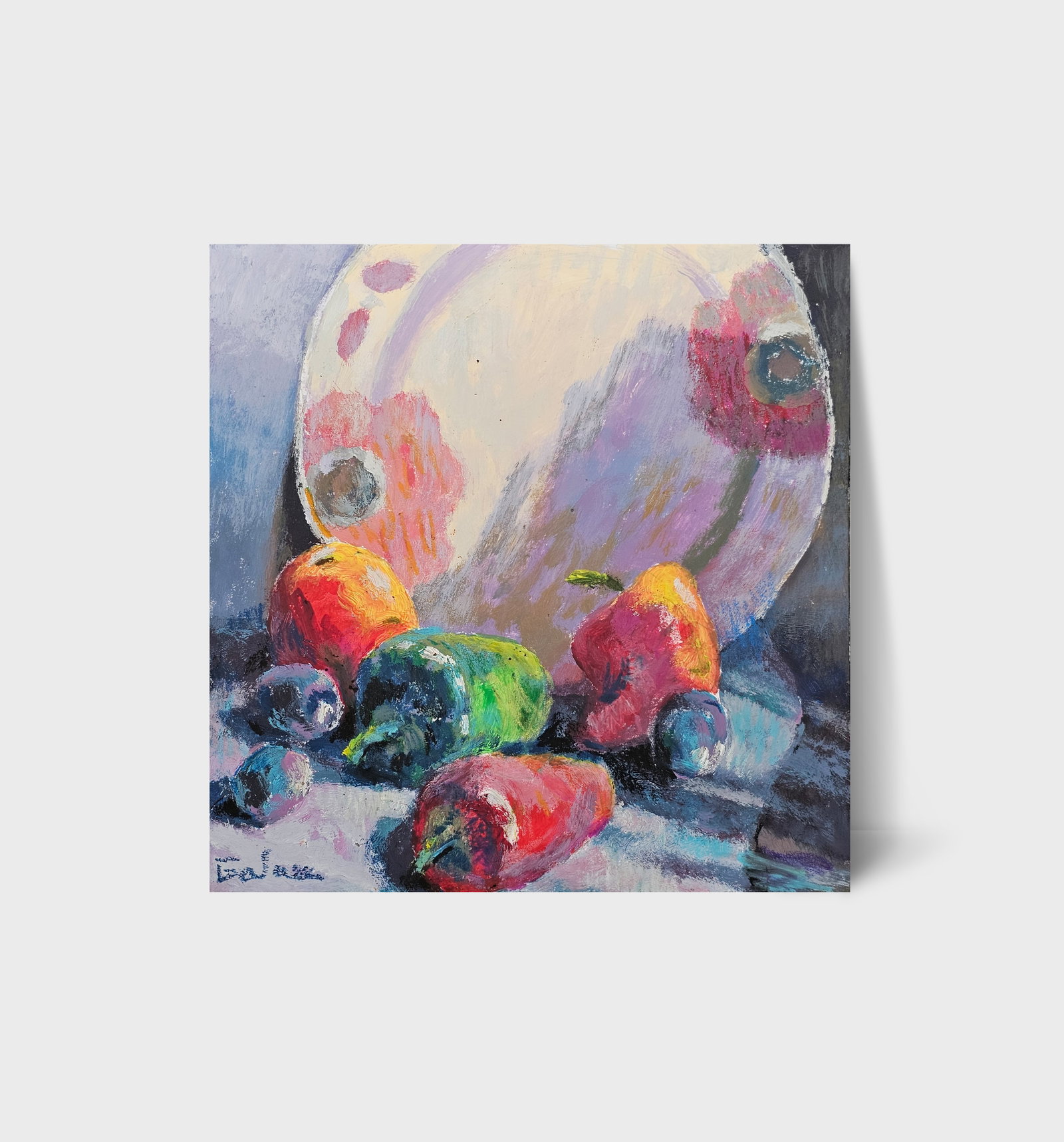 Acrylic painting Still life with a plate Vyacheslav Petrovich Babac - 10