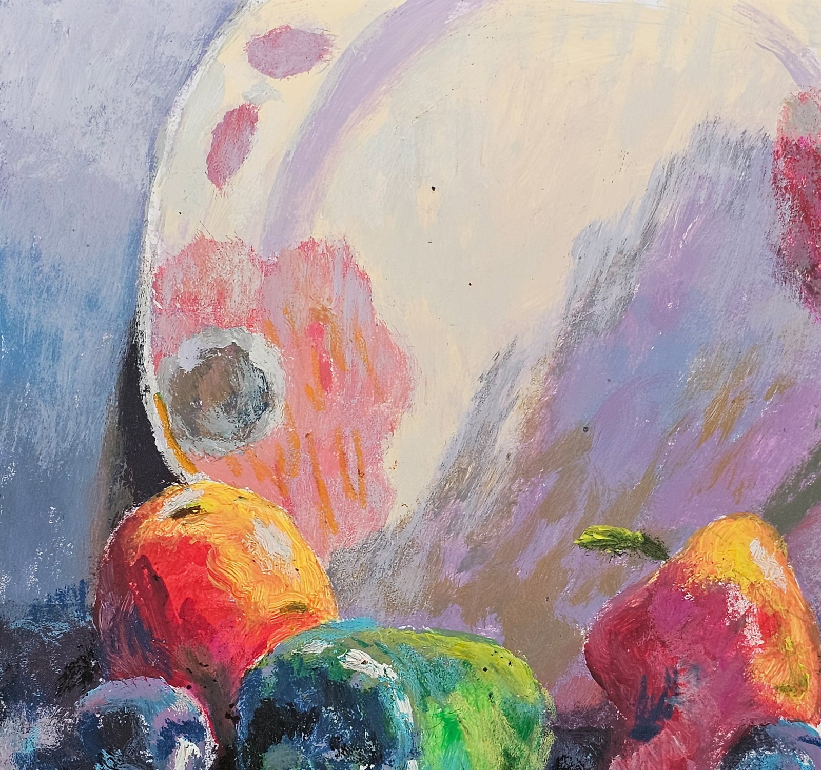 Acrylic painting Still life with a plate Vyacheslav Petrovich Babac - 3