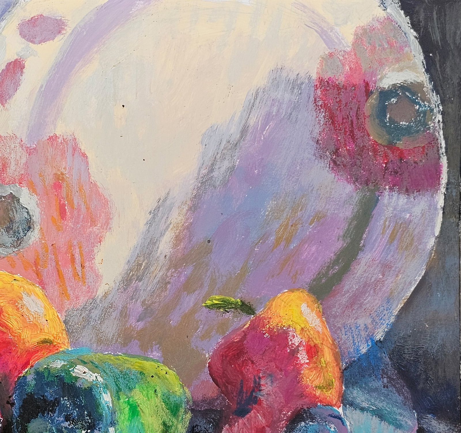 Acrylic painting Still life with a plate Vyacheslav Petrovich Babac - 4