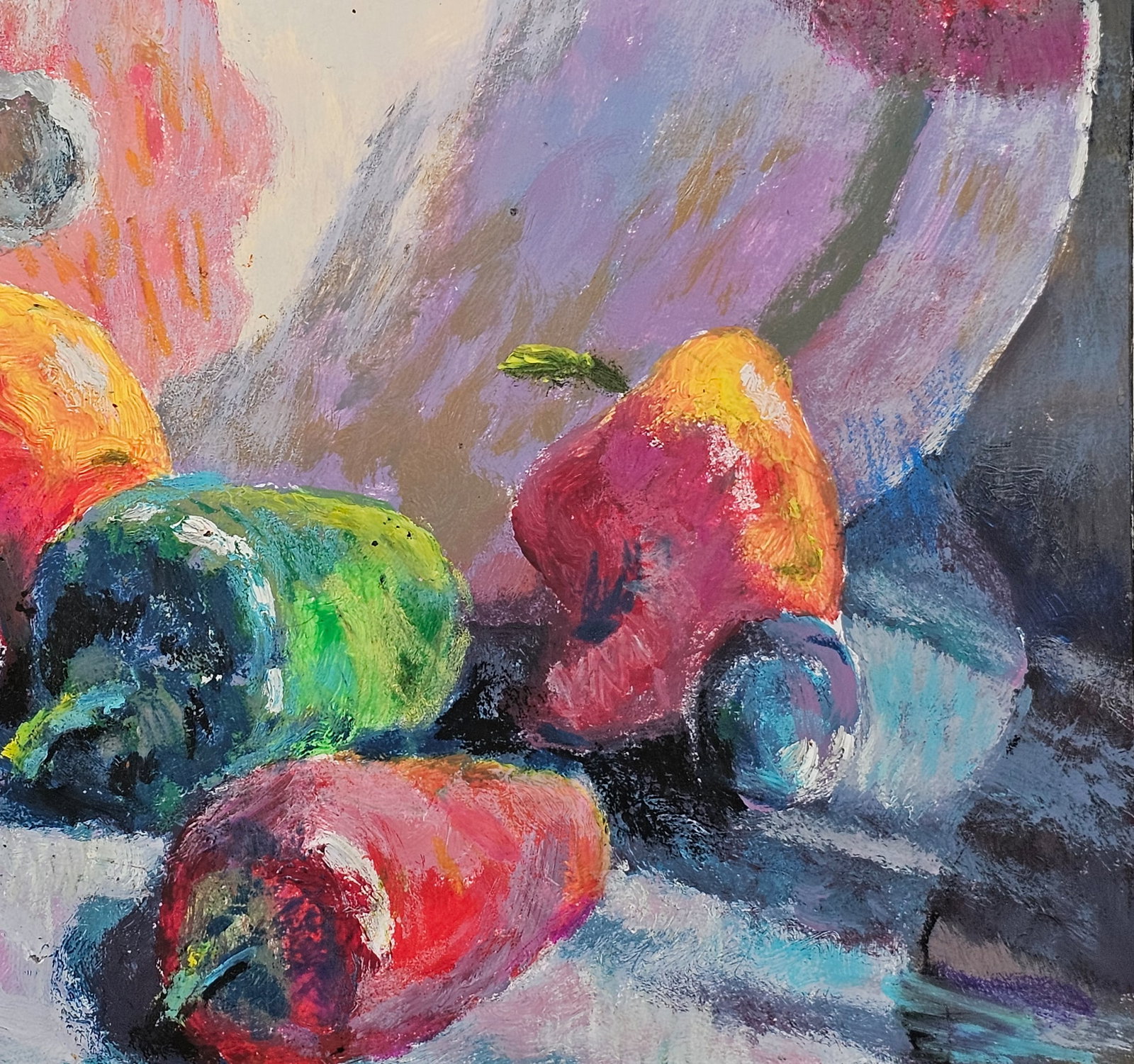 Acrylic painting Still life with a plate Vyacheslav Petrovich Babac - 6