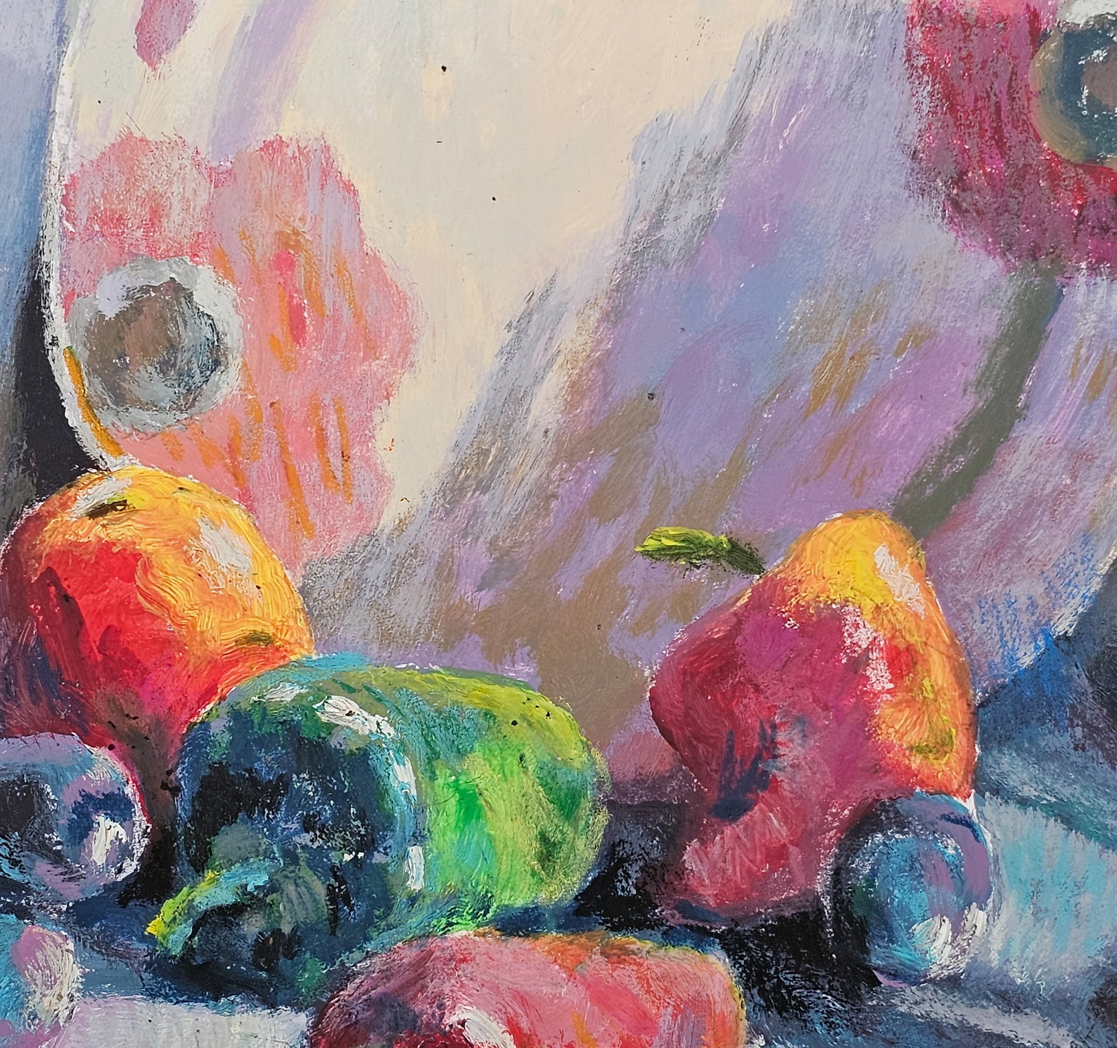 Acrylic painting Still life with a plate Vyacheslav Petrovich Babac - 7