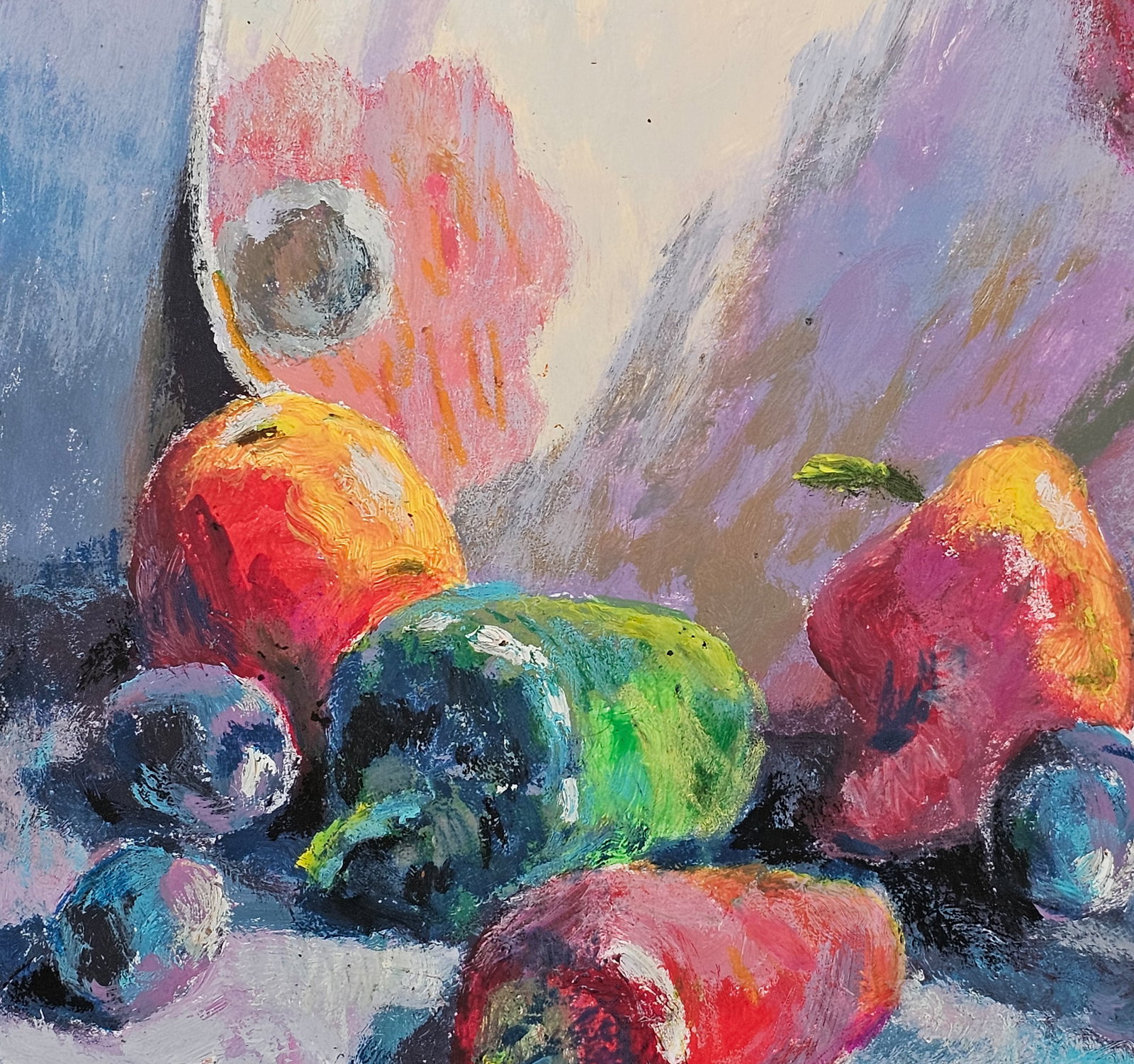 Acrylic painting Still life with a plate Vyacheslav Petrovich Babac - 8