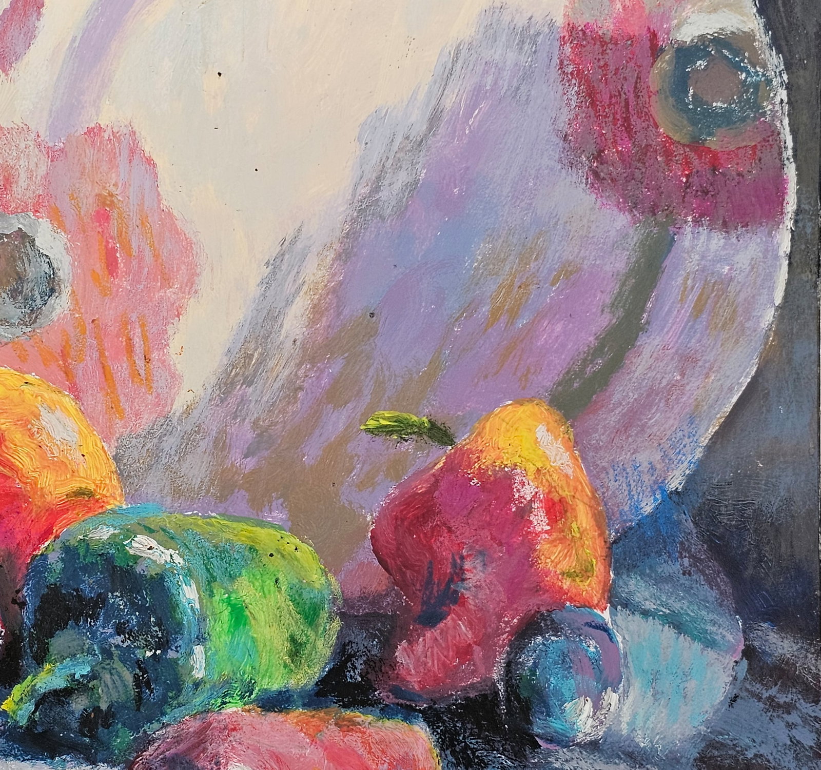 Acrylic painting Still life with a plate Vyacheslav Petrovich Babac - 9