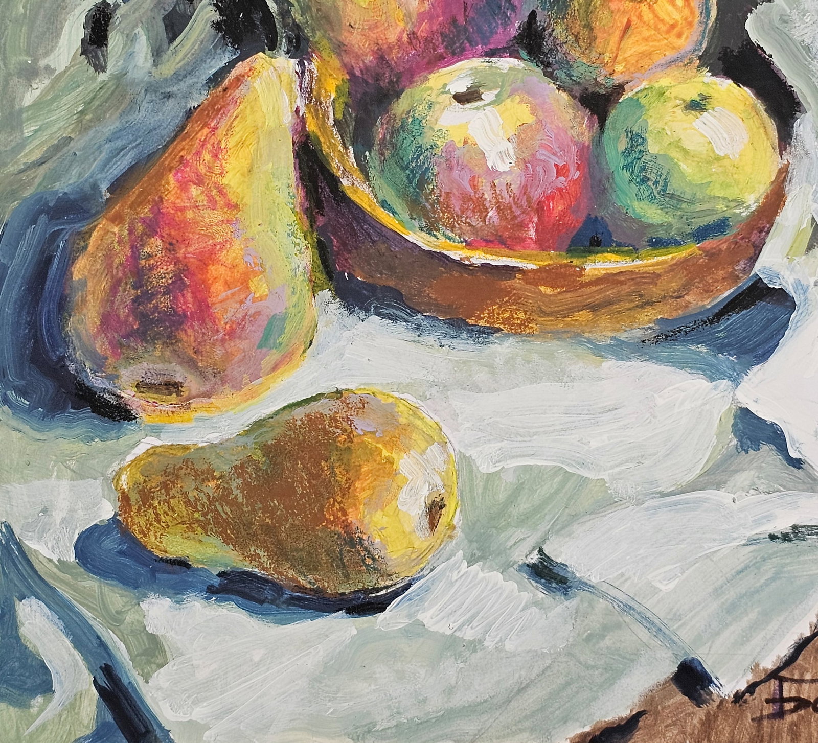 Acrylic painting Fruit still life Vyacheslav Petrovich Babac - 5