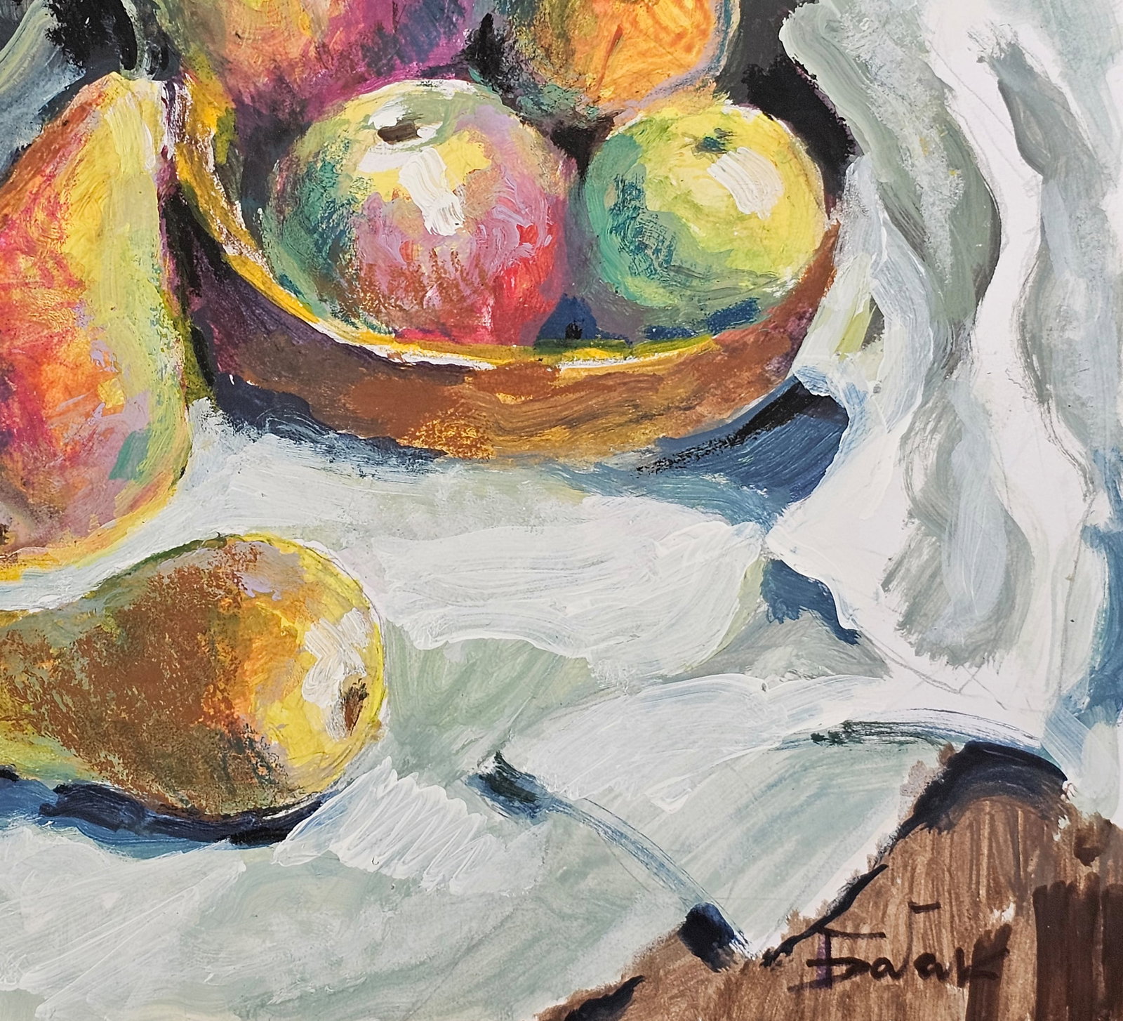 Acrylic painting Fruit still life Vyacheslav Petrovich Babac - 6