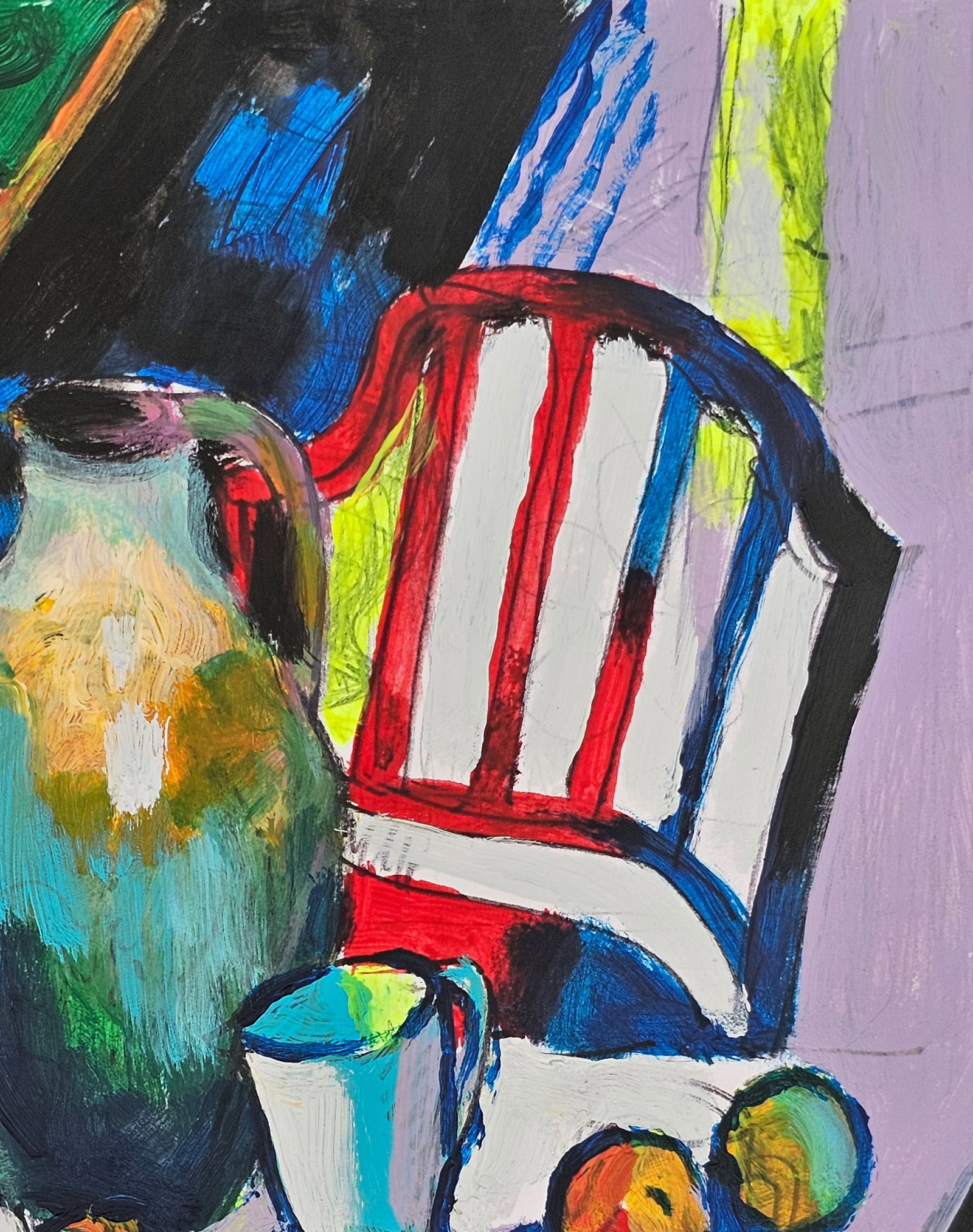 Acrylic painting colorful still life Vyacheslav Petrovich Babac - 4