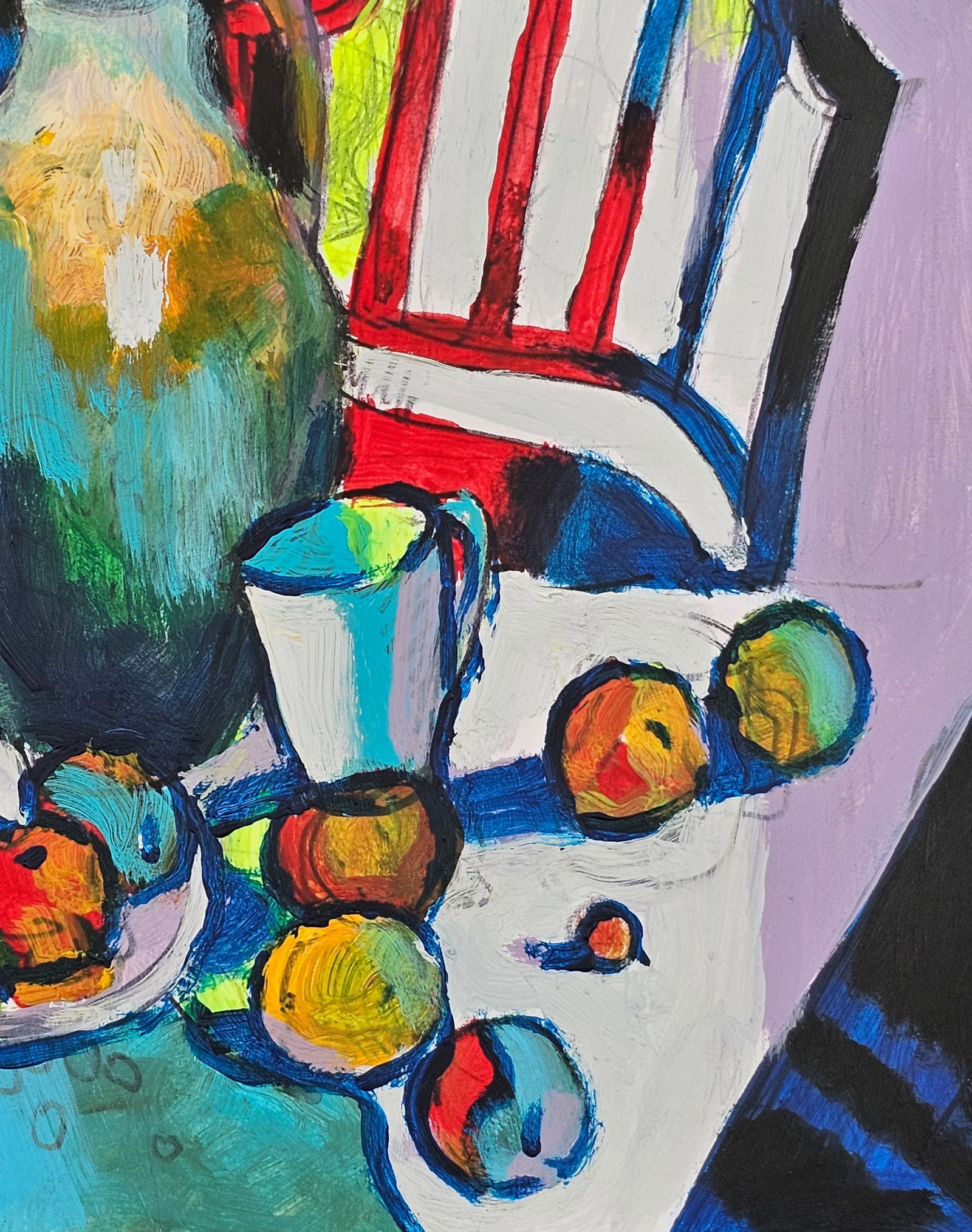 Acrylic painting colorful still life Vyacheslav Petrovich Babac - 6