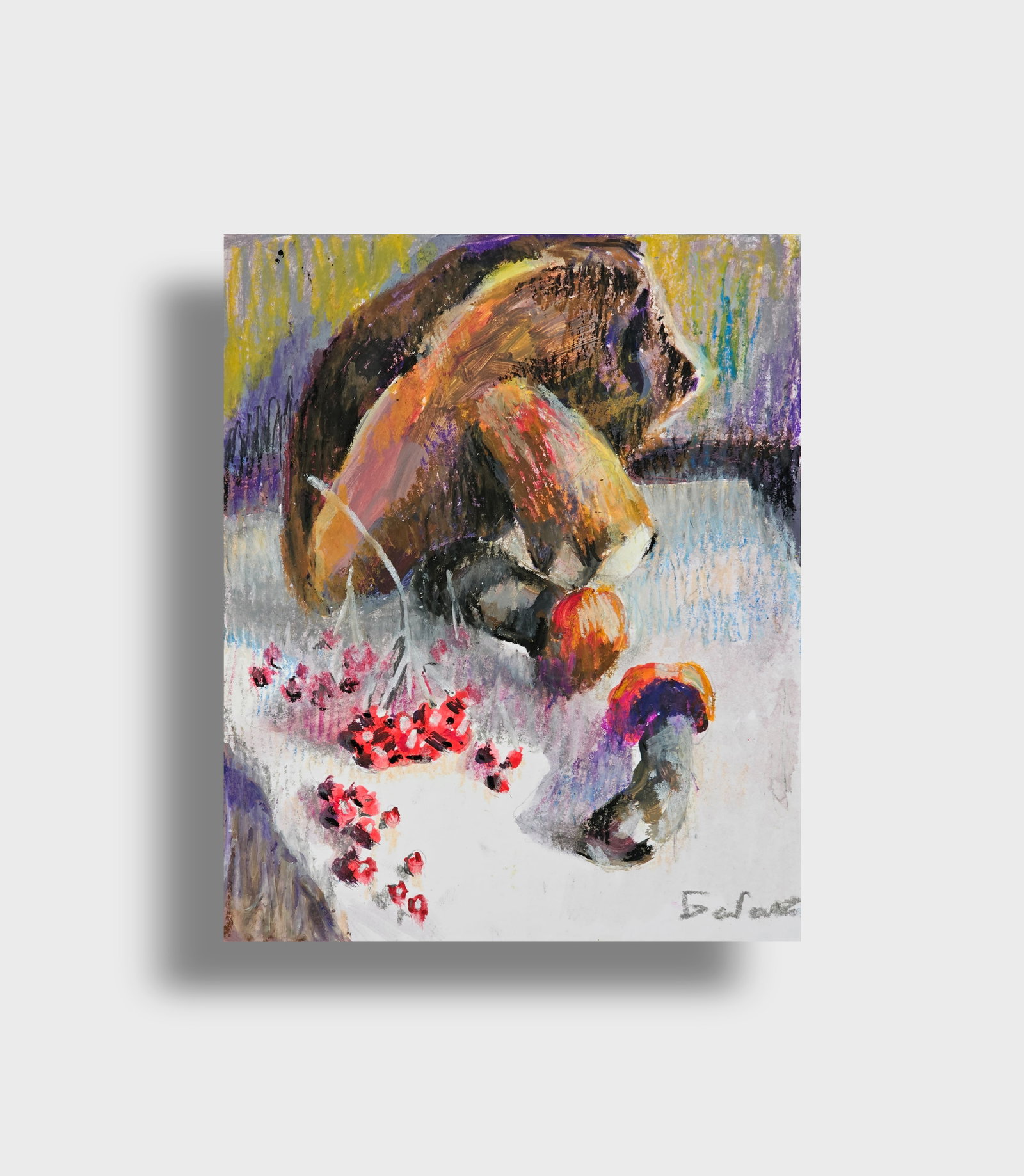 Acrylic painting Mushrooms Vyacheslav Petrovich Babac - 10